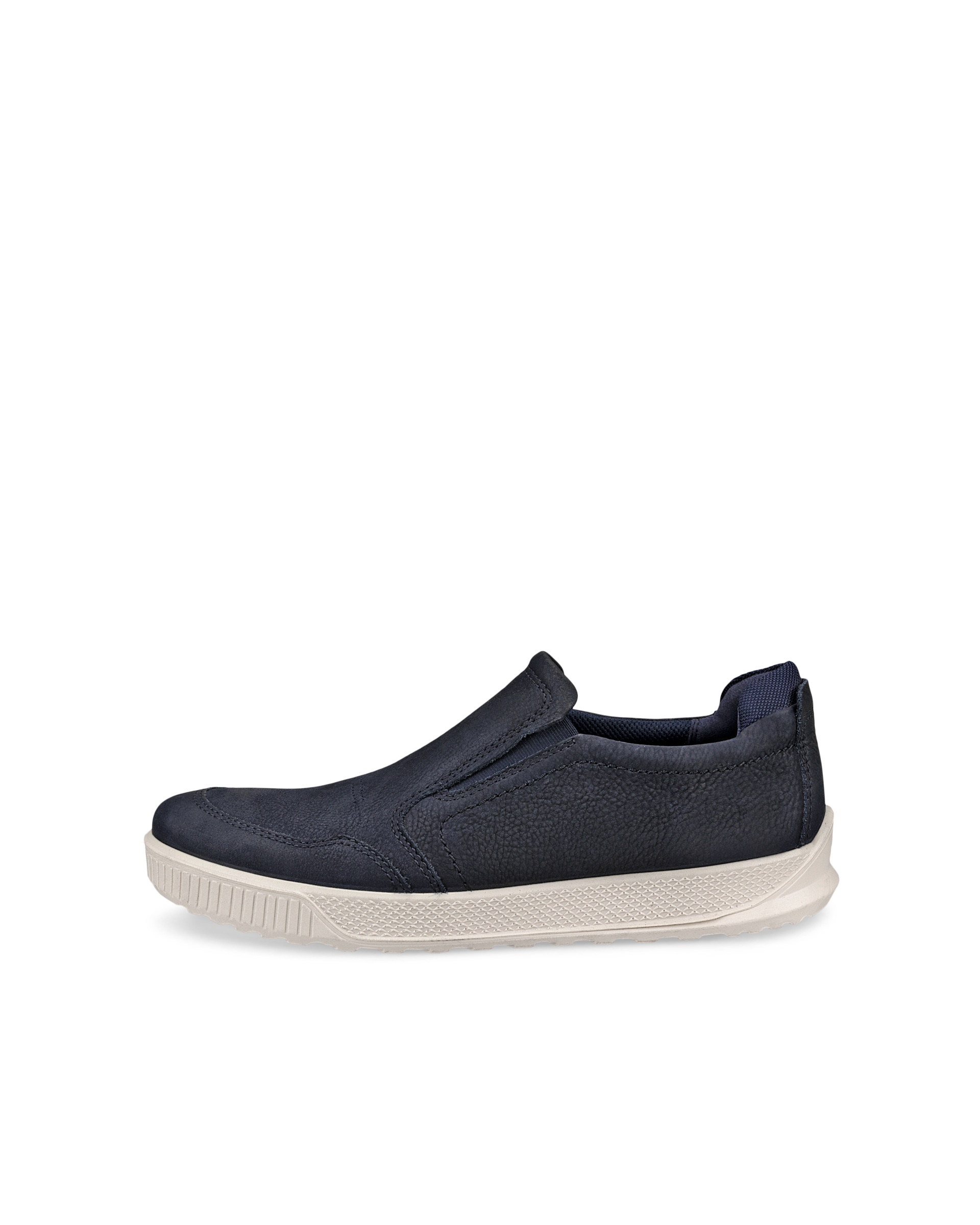ECCO® Byway muške cipele od nubuka bez vezica - Plava - Outside