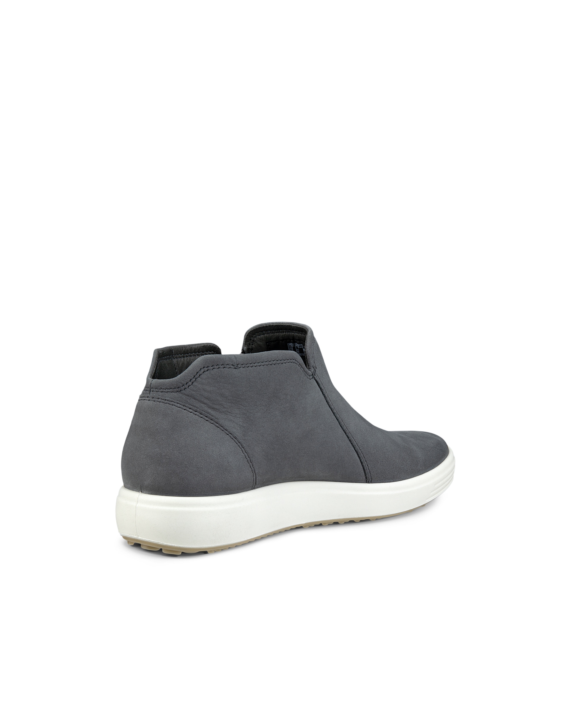 ECCO® Soft 7 Damen Halbhoher Stiefel aus Nubukleder - Grau - Back