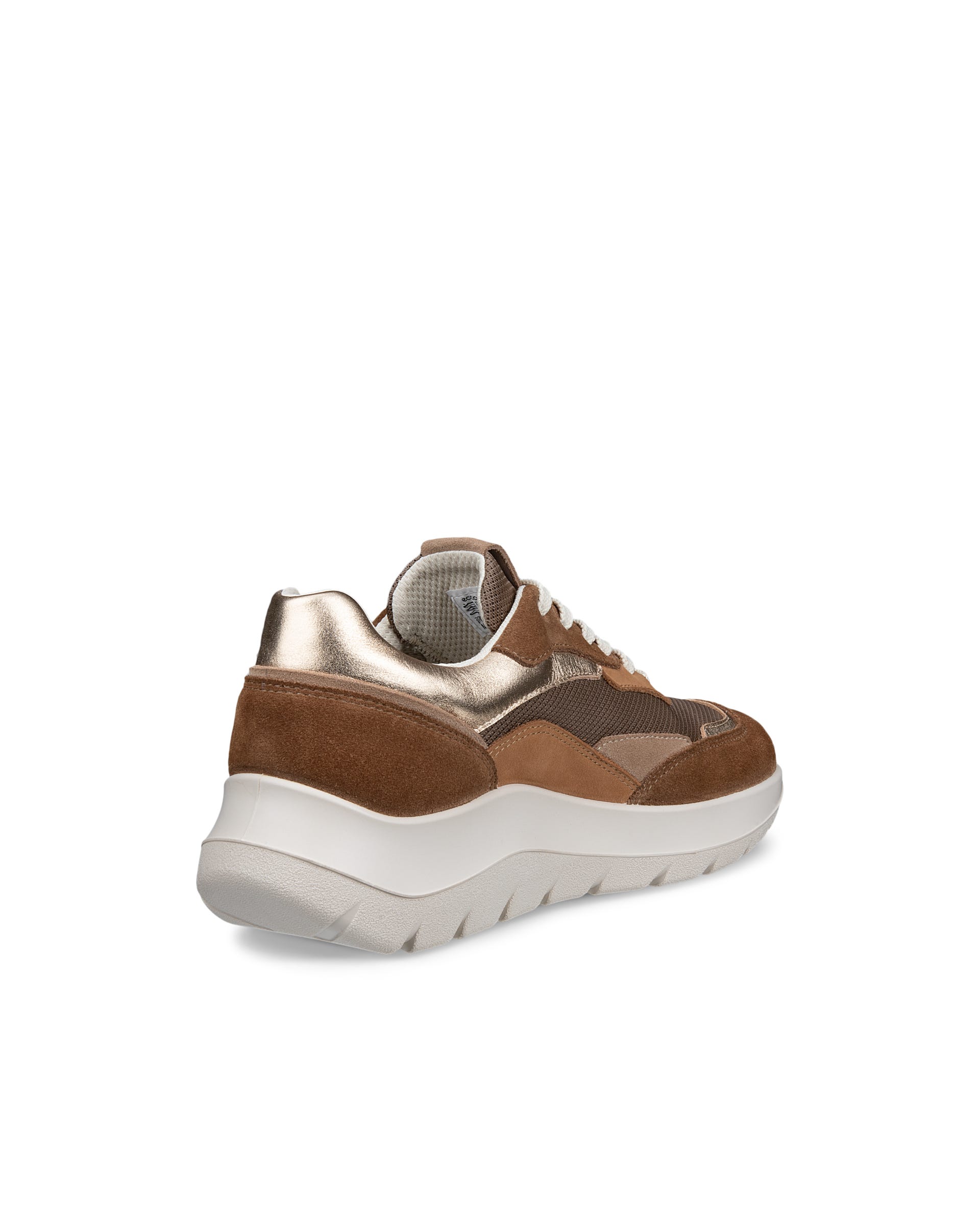 Women's ECCO® VALERIE Nubuck Trainer - Brown - Back