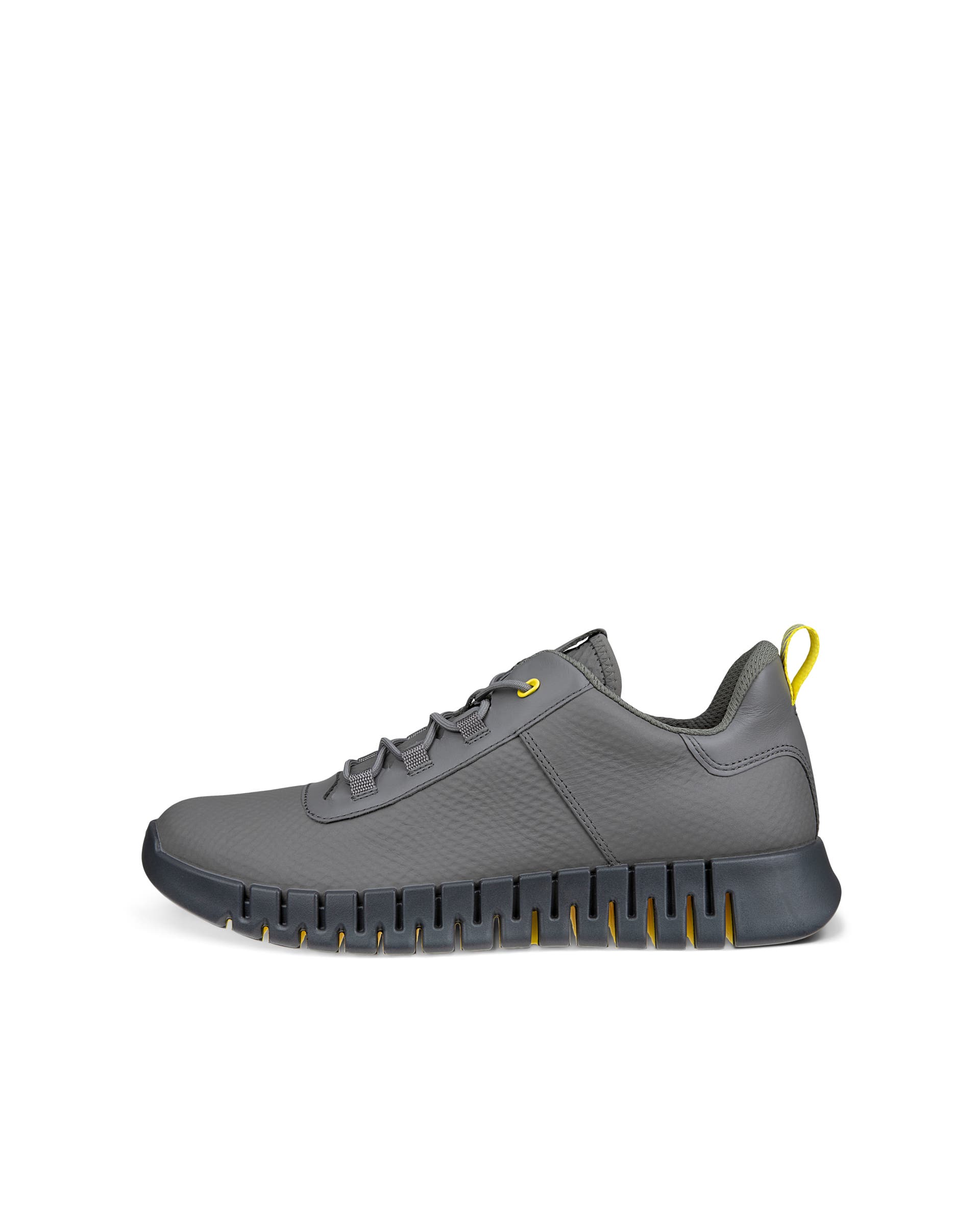 ECCO Gruuv Optical メンズ レザースニーカー - グレー - Outside