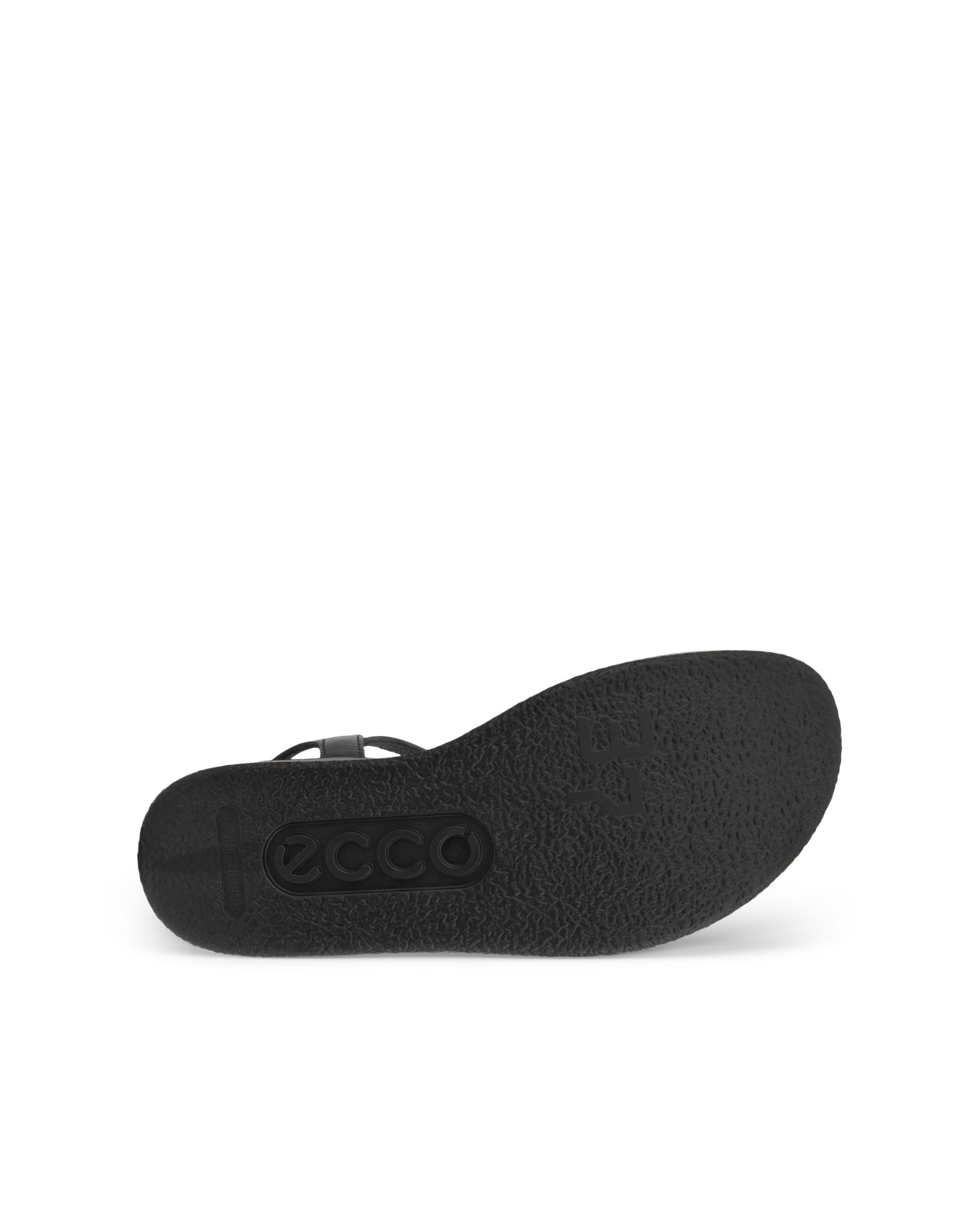 Sandale en cuir Flowt ECCO® pour femmes - Noir - Outside