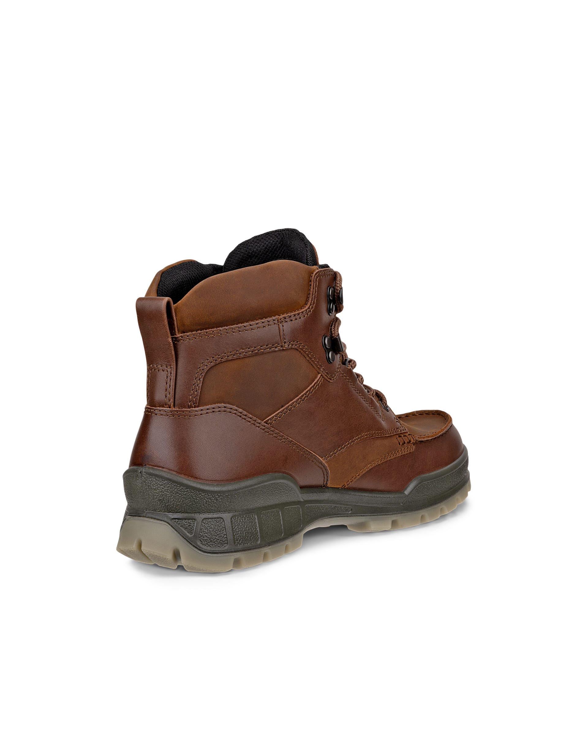 Men's ECCO® Track 25 Leather Gore-Tex Mid-Cut Boot - Brown - Back