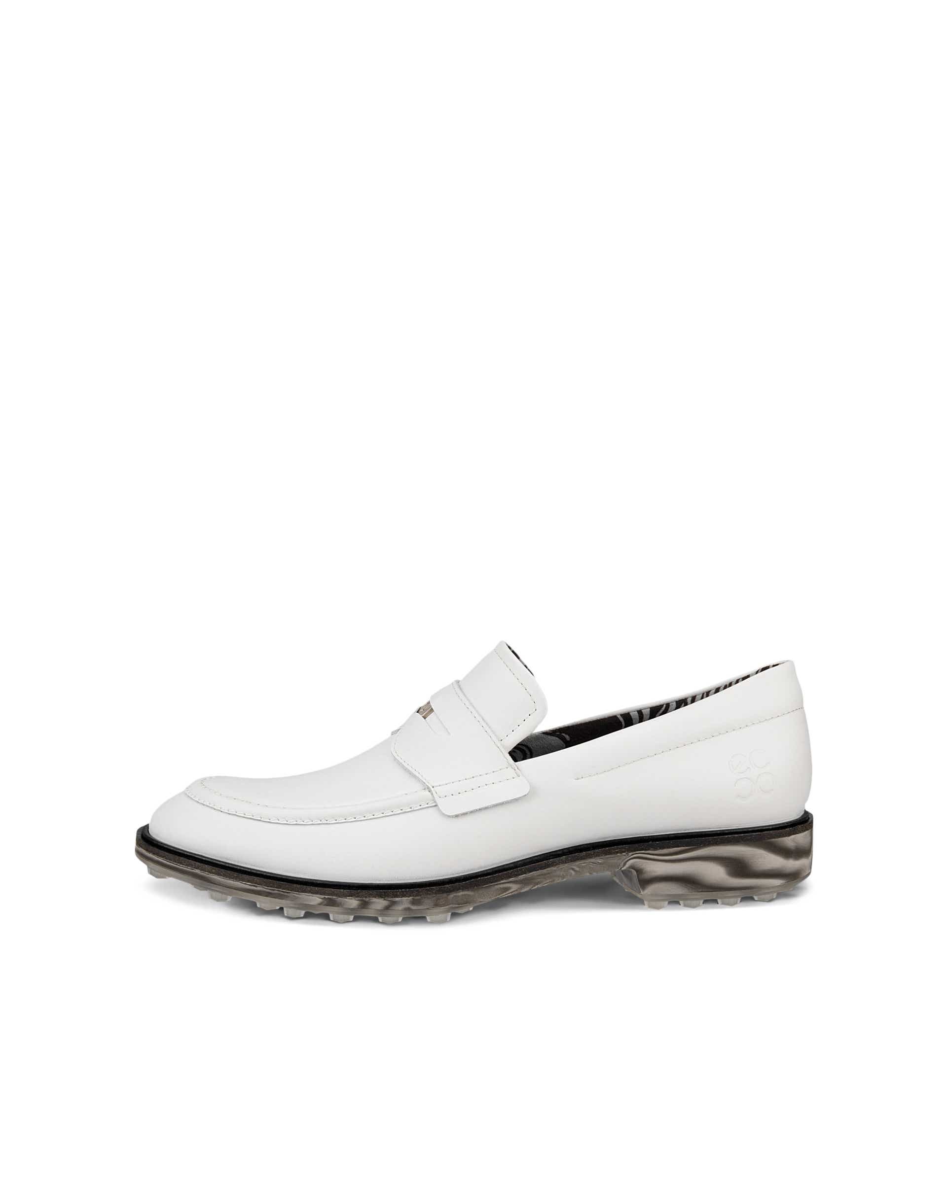 ECCO Golf Classic Hybrid メンズ レザーゴルフシューズ | ホワイト ECCO Golf Classic Hybrid メンズ レザーゴルフシューズ | ホワイト