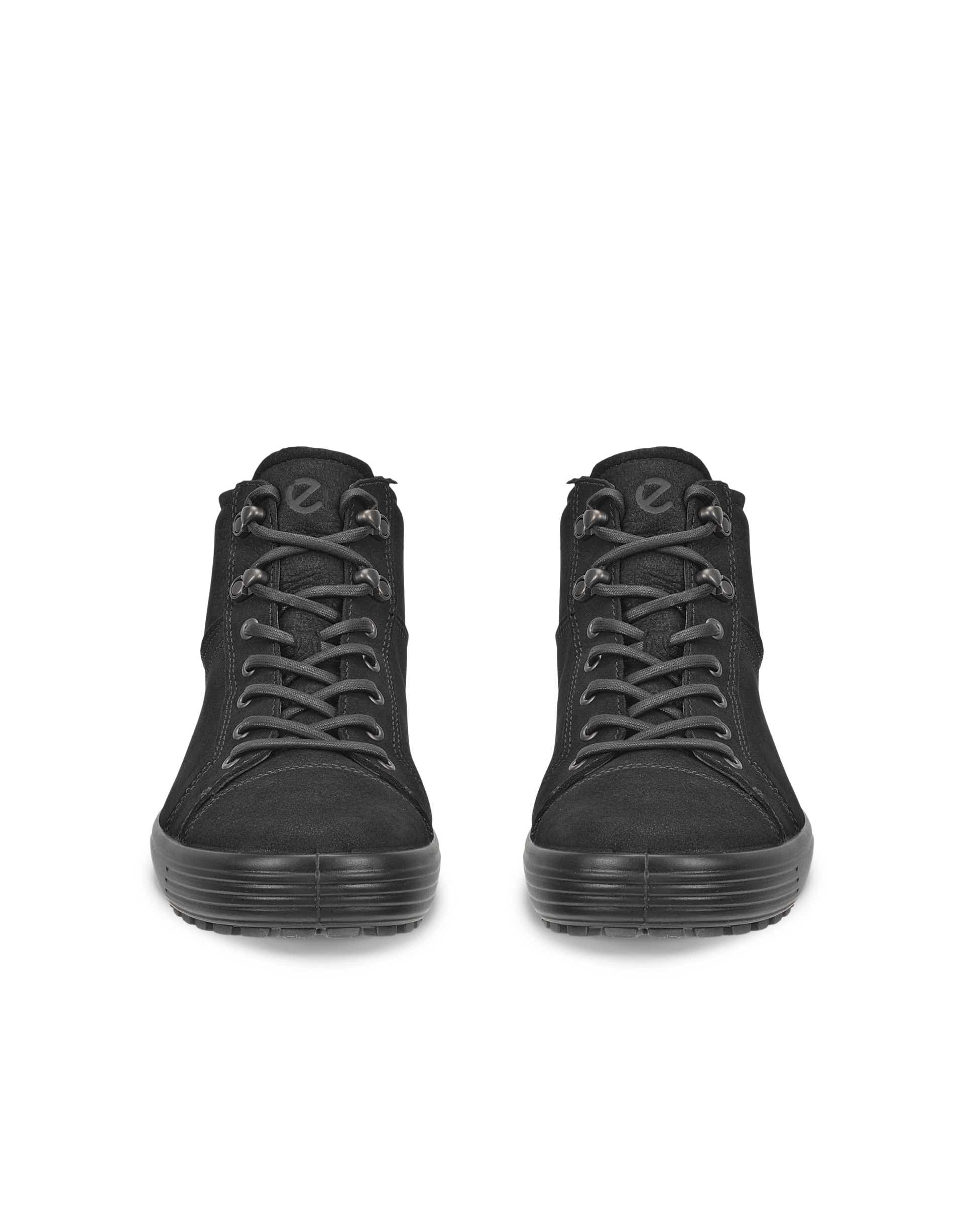 ECCO® Soft 7 Tred II bottes mi-hautes en nubuck pour homme - Noir - Front pair