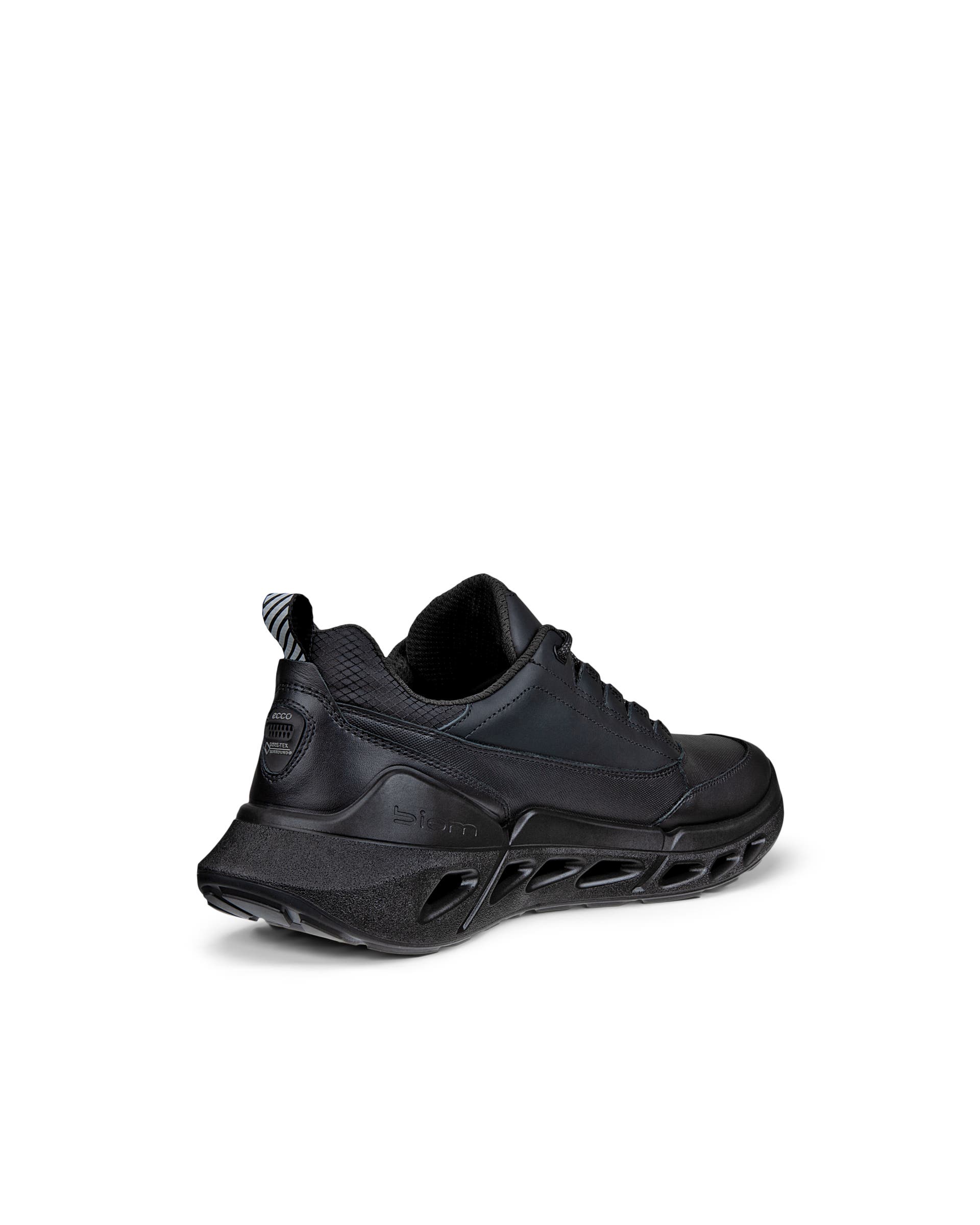 ECCO® BIOM 720 baskets en cuir Gore-Tex pour homme - Noir - Back