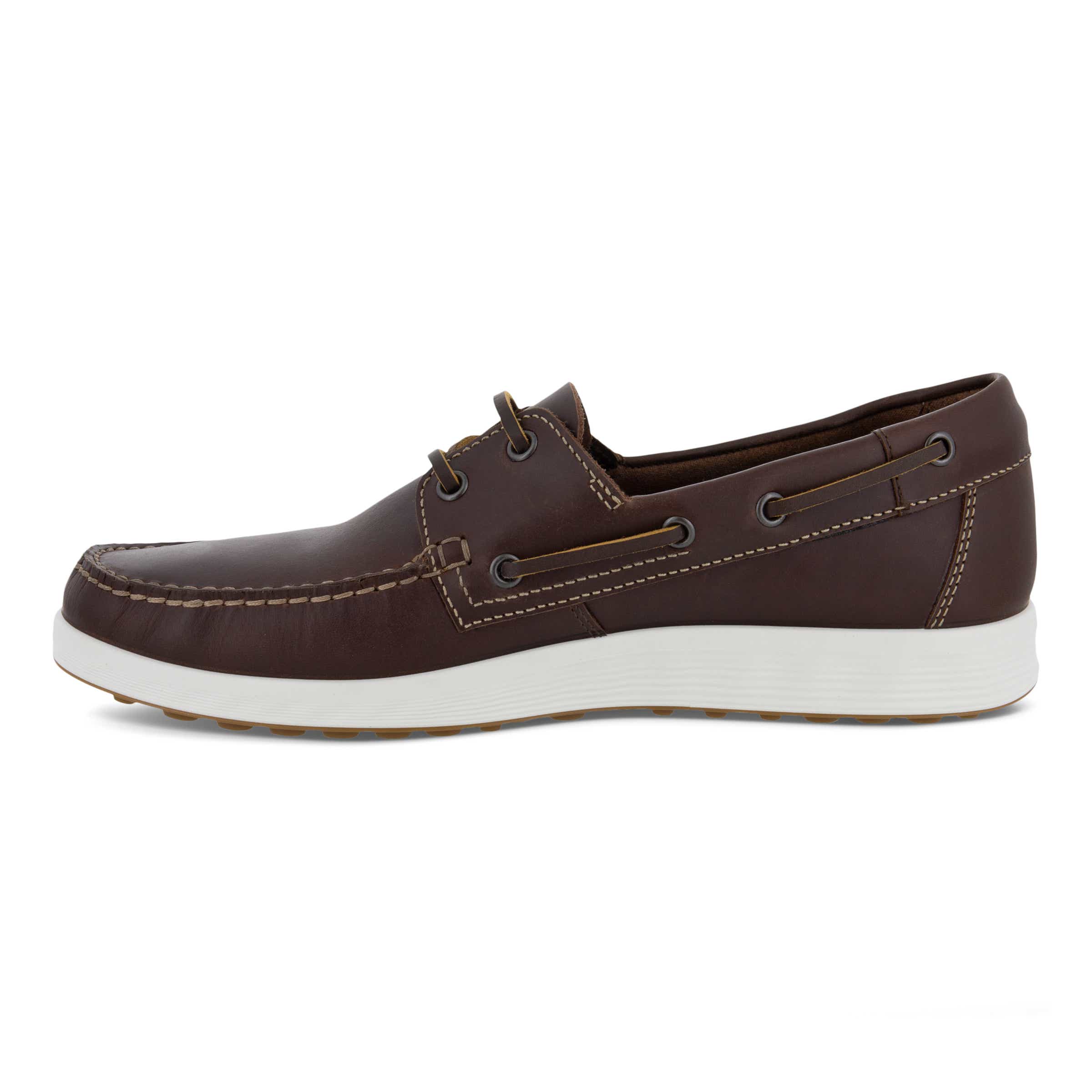 Men's ECCO® S Lite Moc Leather Moccasin - Brown - Inside