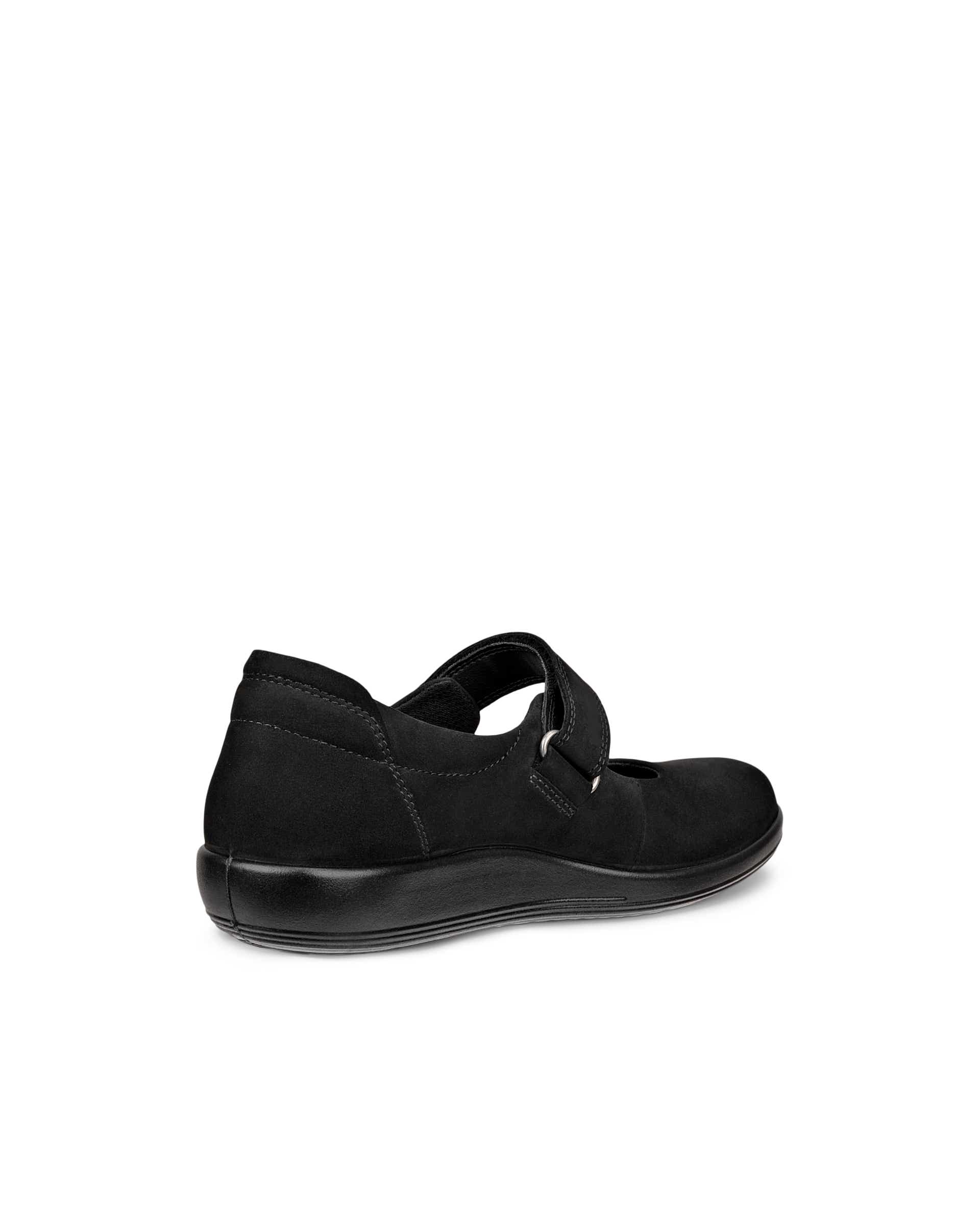 ECCO® SOFT 2.0 dame Mary Jane sko nubuk - Svart - Back