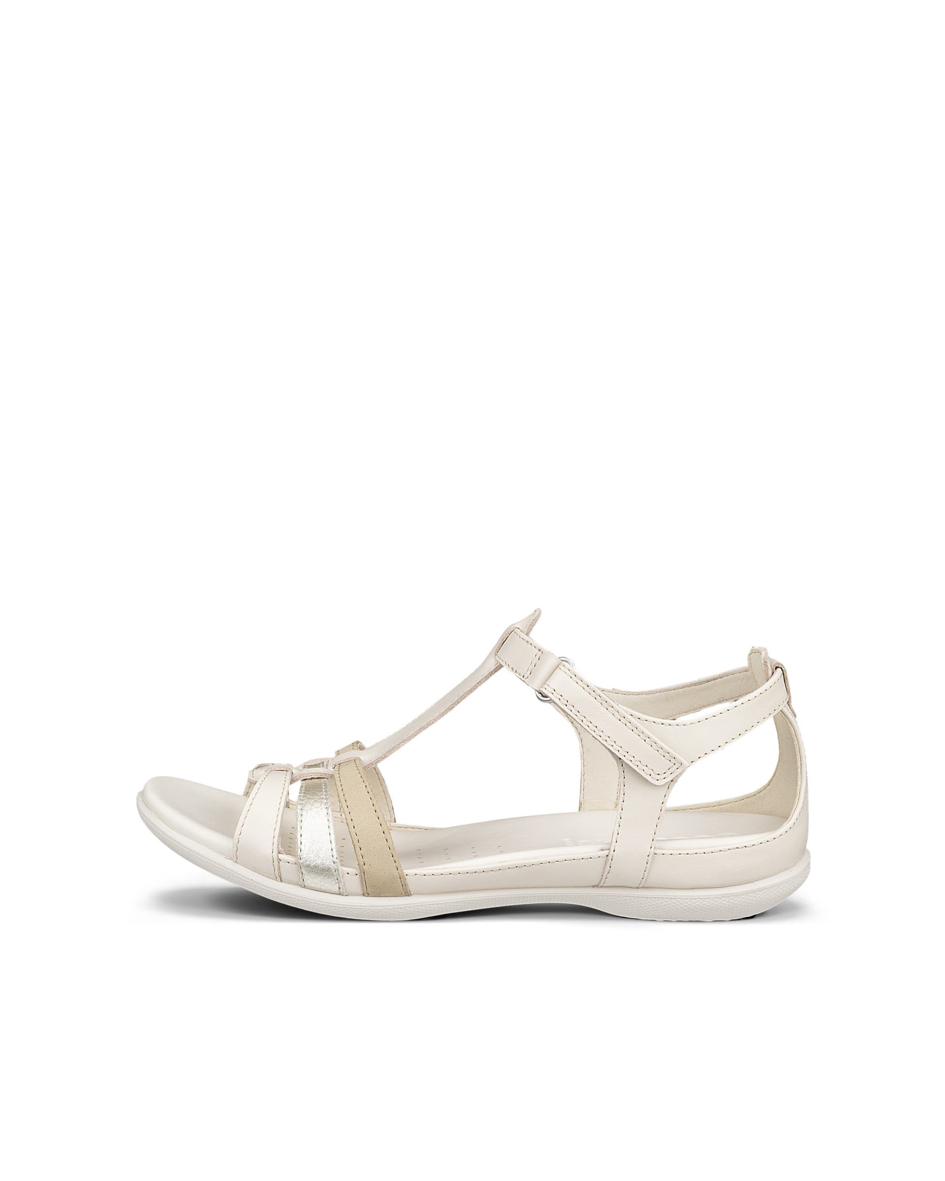 Ženski usnjeni sandali s paščkom v obliki črke T ECCO® Flash - Bež - Outside