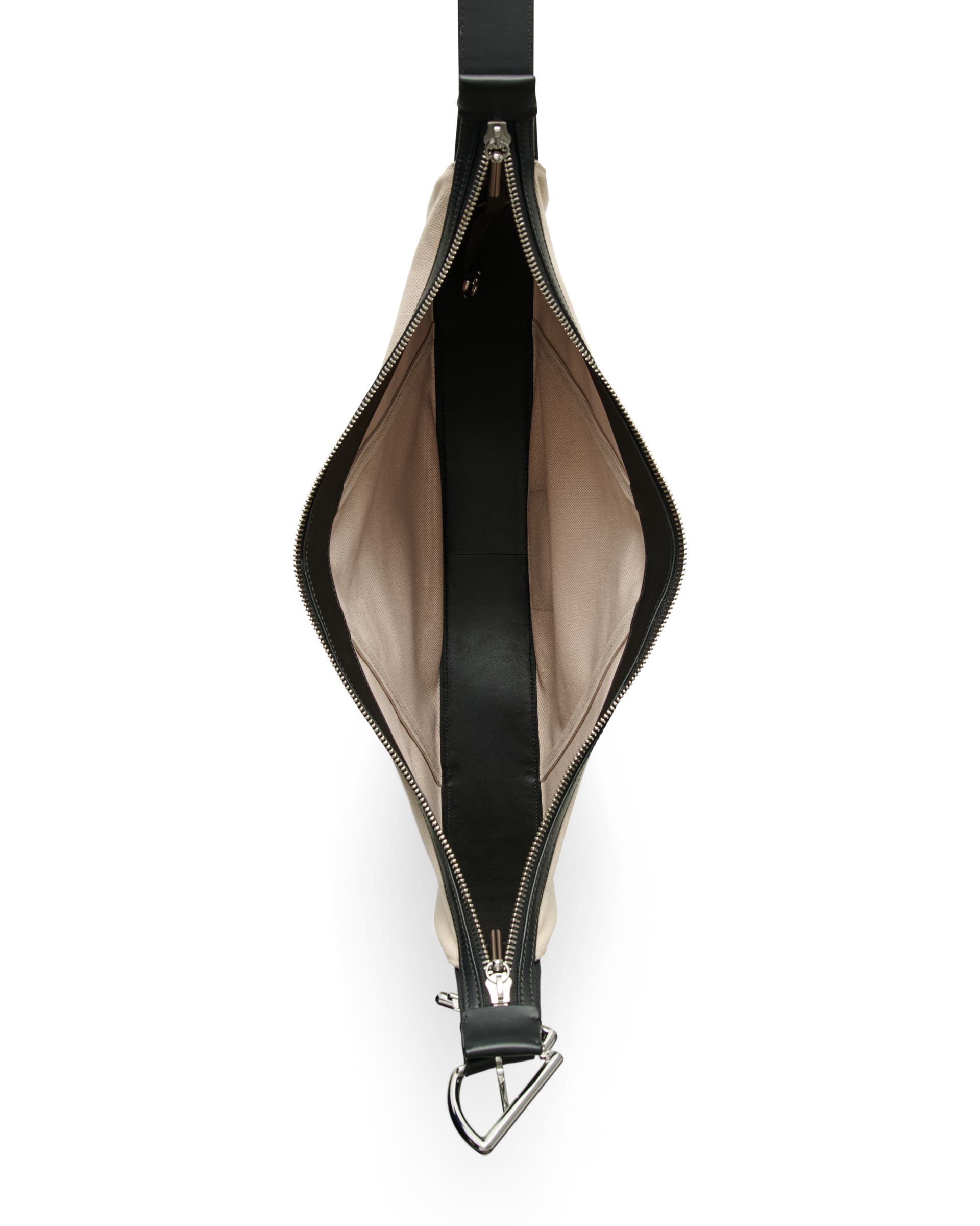 ECCO® Fortune Large Canvas Leather Crossbody Bag - Beige - Birdeye