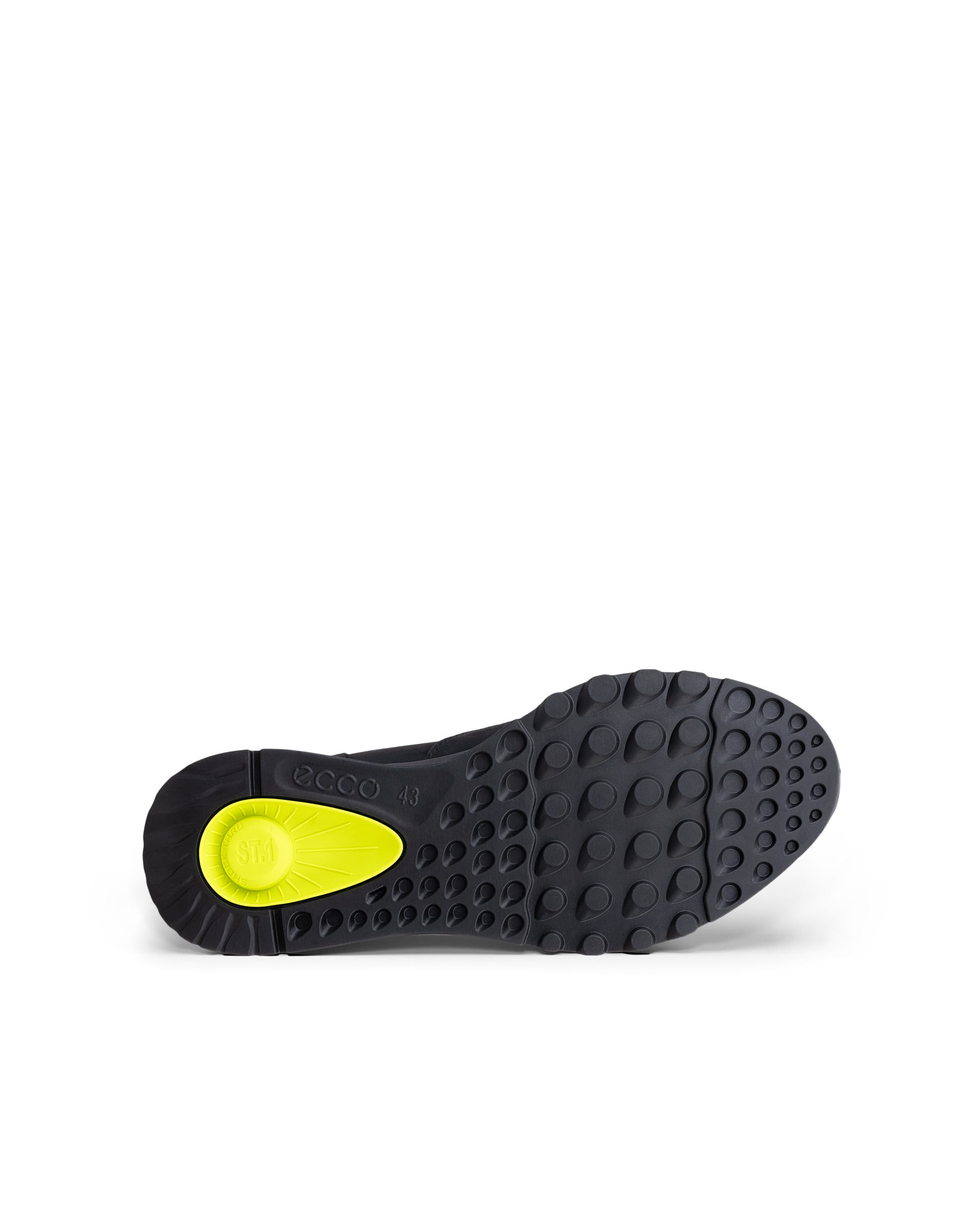 Men's ECCO® EXOSTRIDE Nubuck Boot - Black - Sole