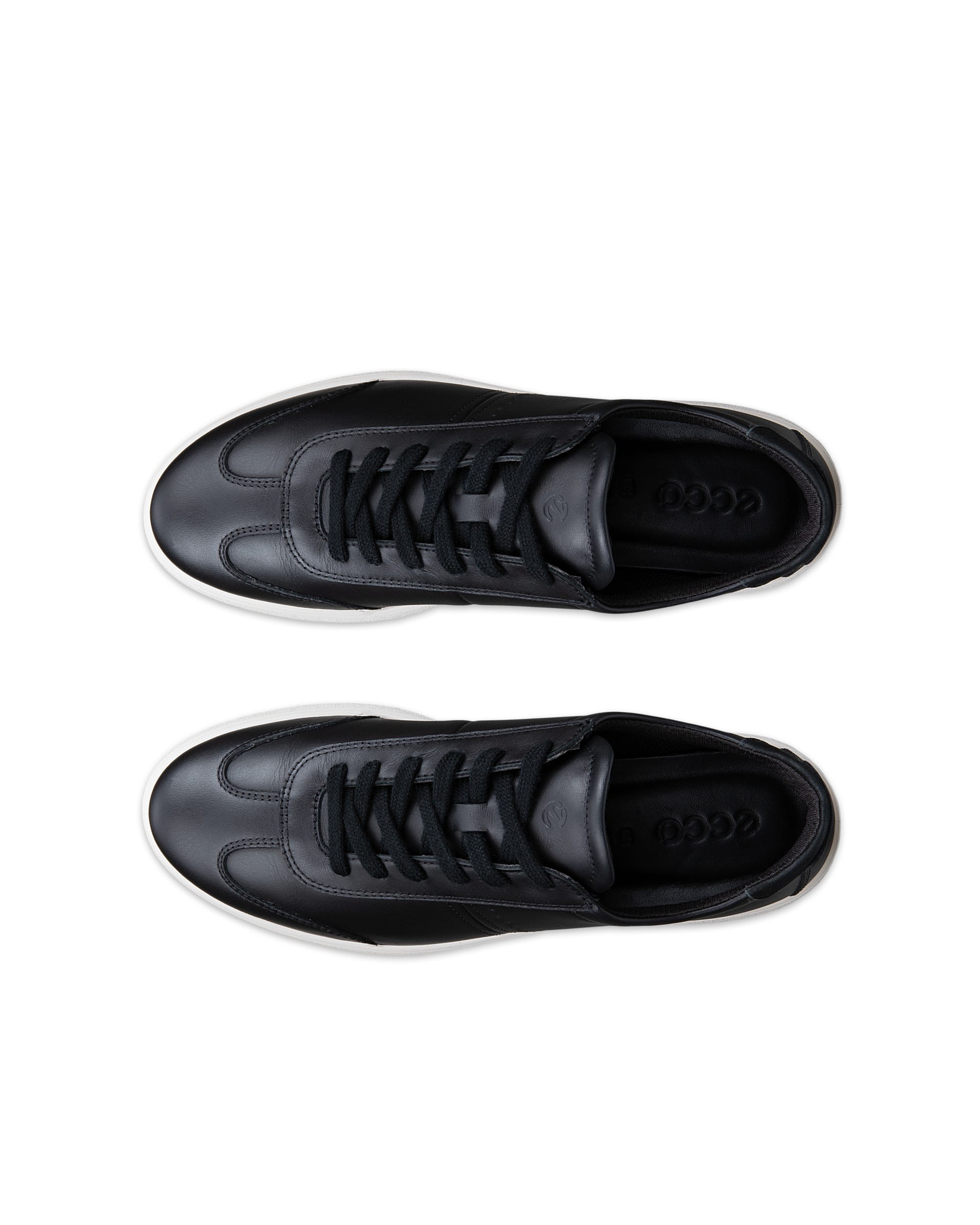 ECCO® BELLA 2 sneakers i læder til damer - Sort - Top left pair