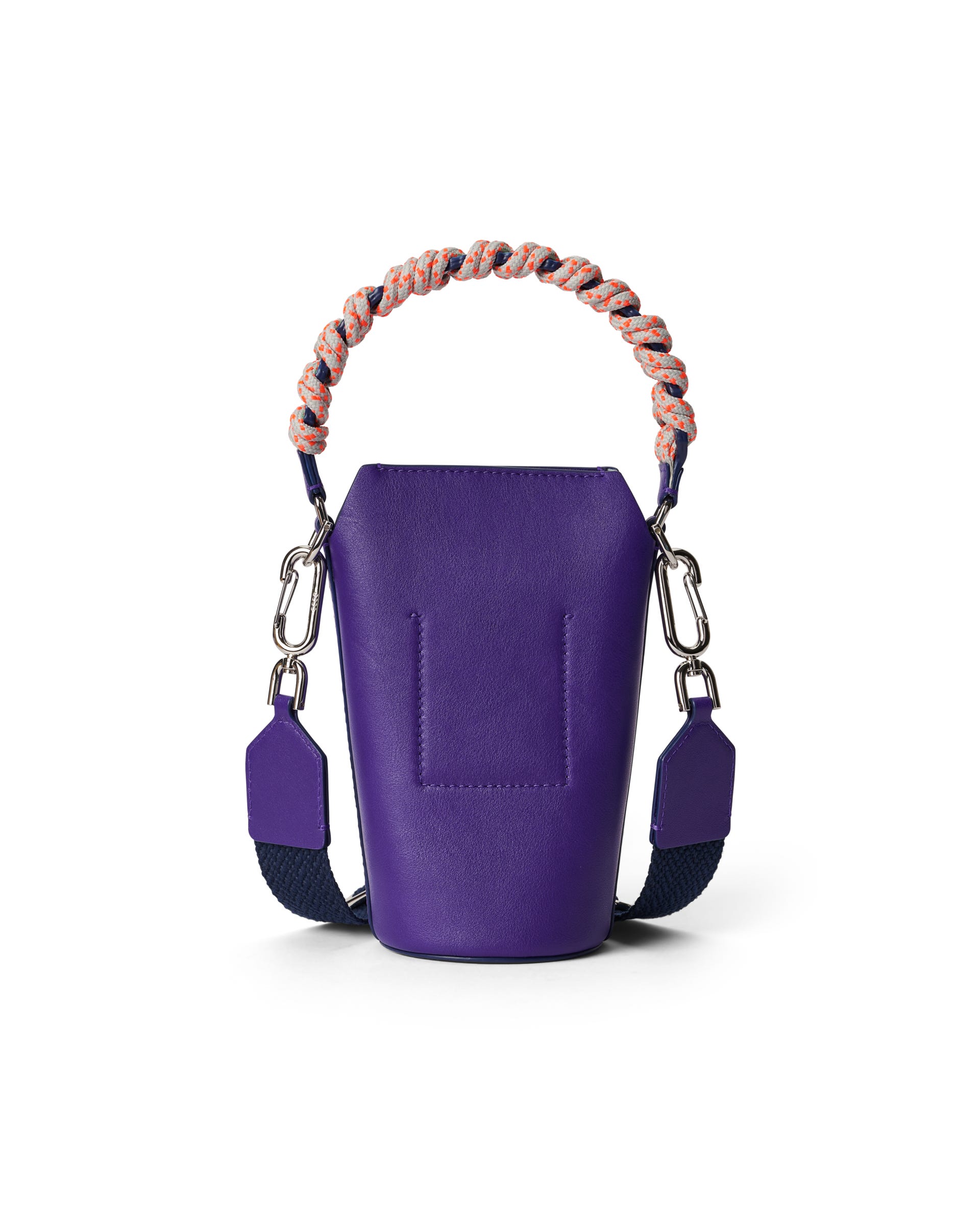 ECCO® Pot Soft Smooth Leather Crossbody Bag - Purple - Back