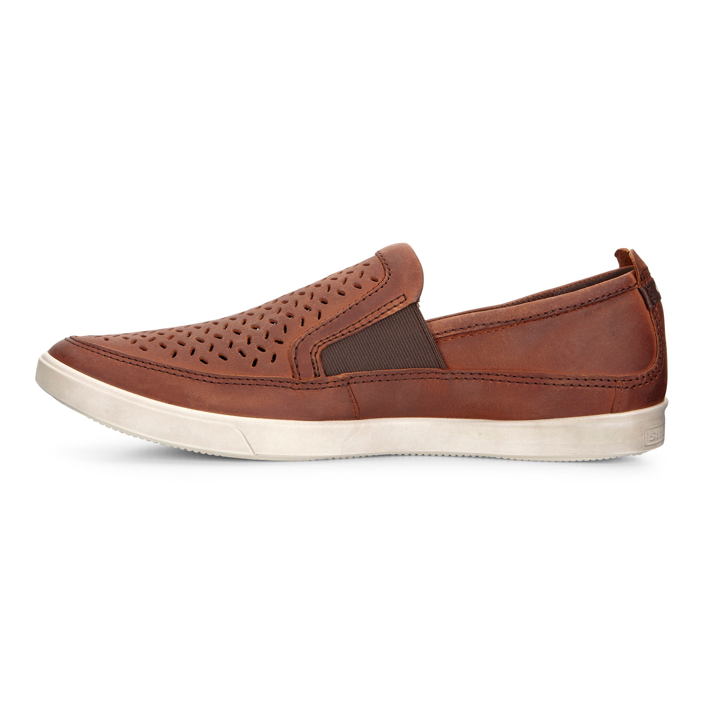 ECCO Collin Perf Slip On - Brown - Inside