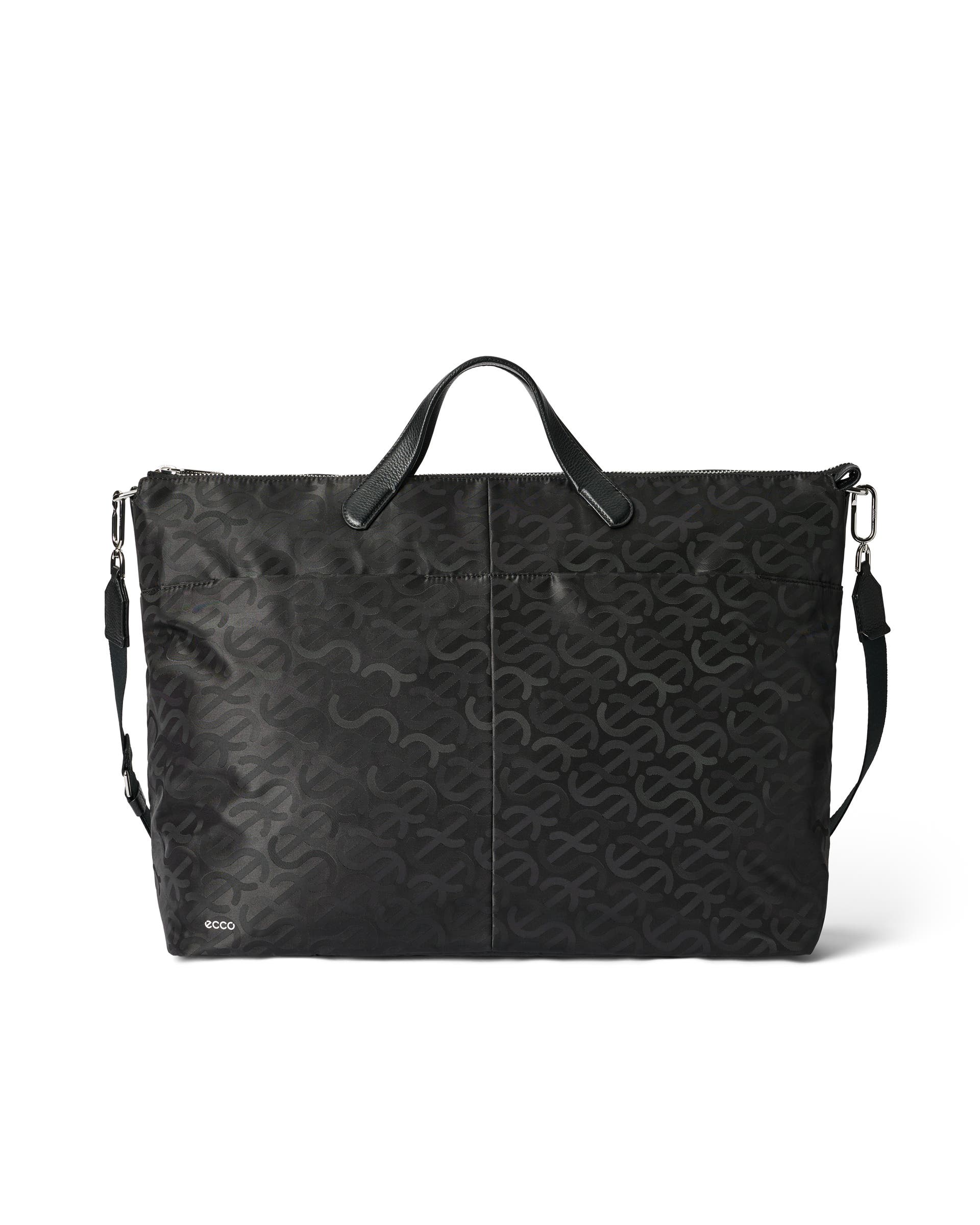 ECCO JACQUARD WAVE WEEKENDER TOTE - Black - Main