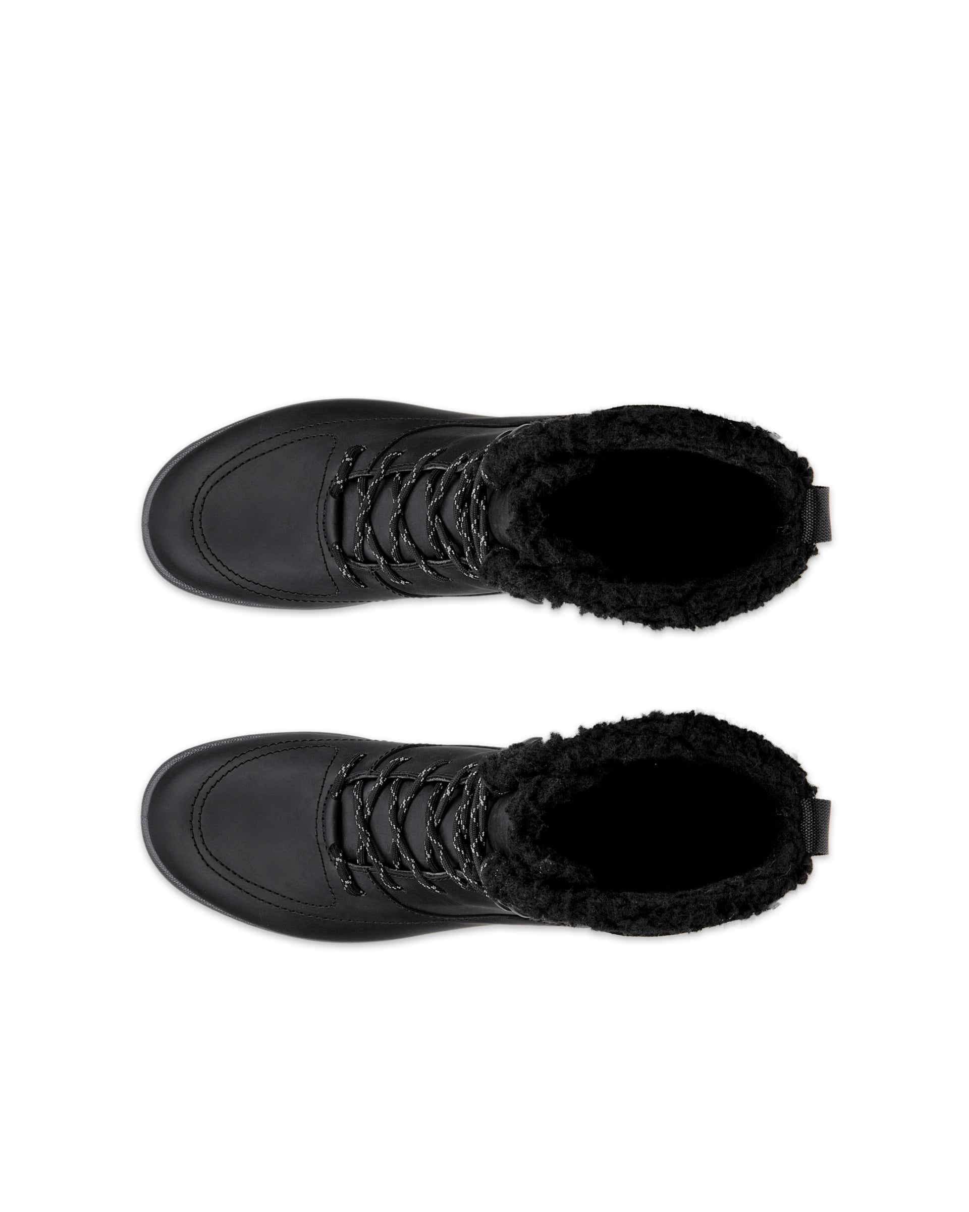 Women's ECCO® Trace Lite Waterproof Oiled Nubuck Boot - Black - Top left pair