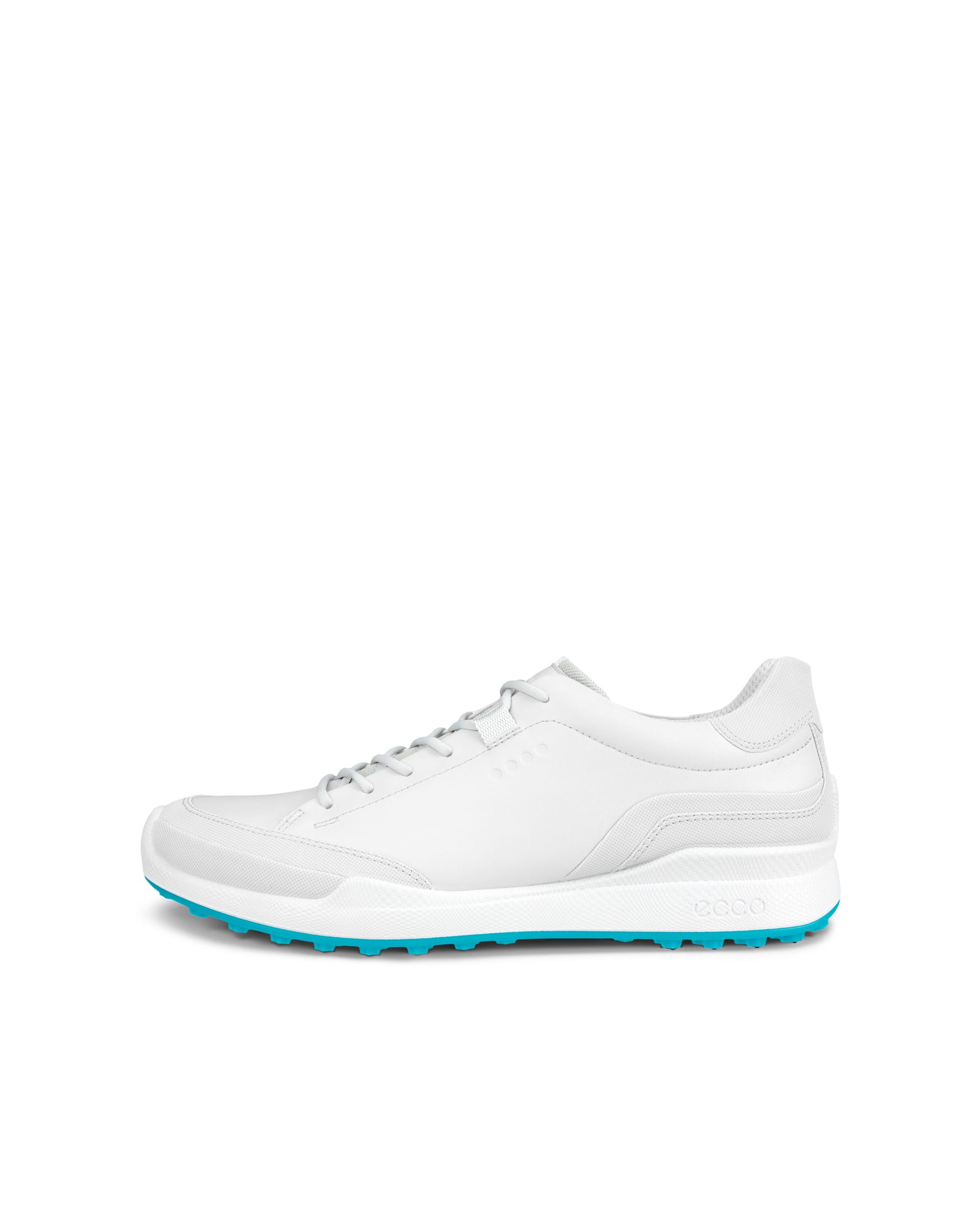 Men's ECCO® Golf Biom Hybrid Leather Golf Shoe - Grey - Outside