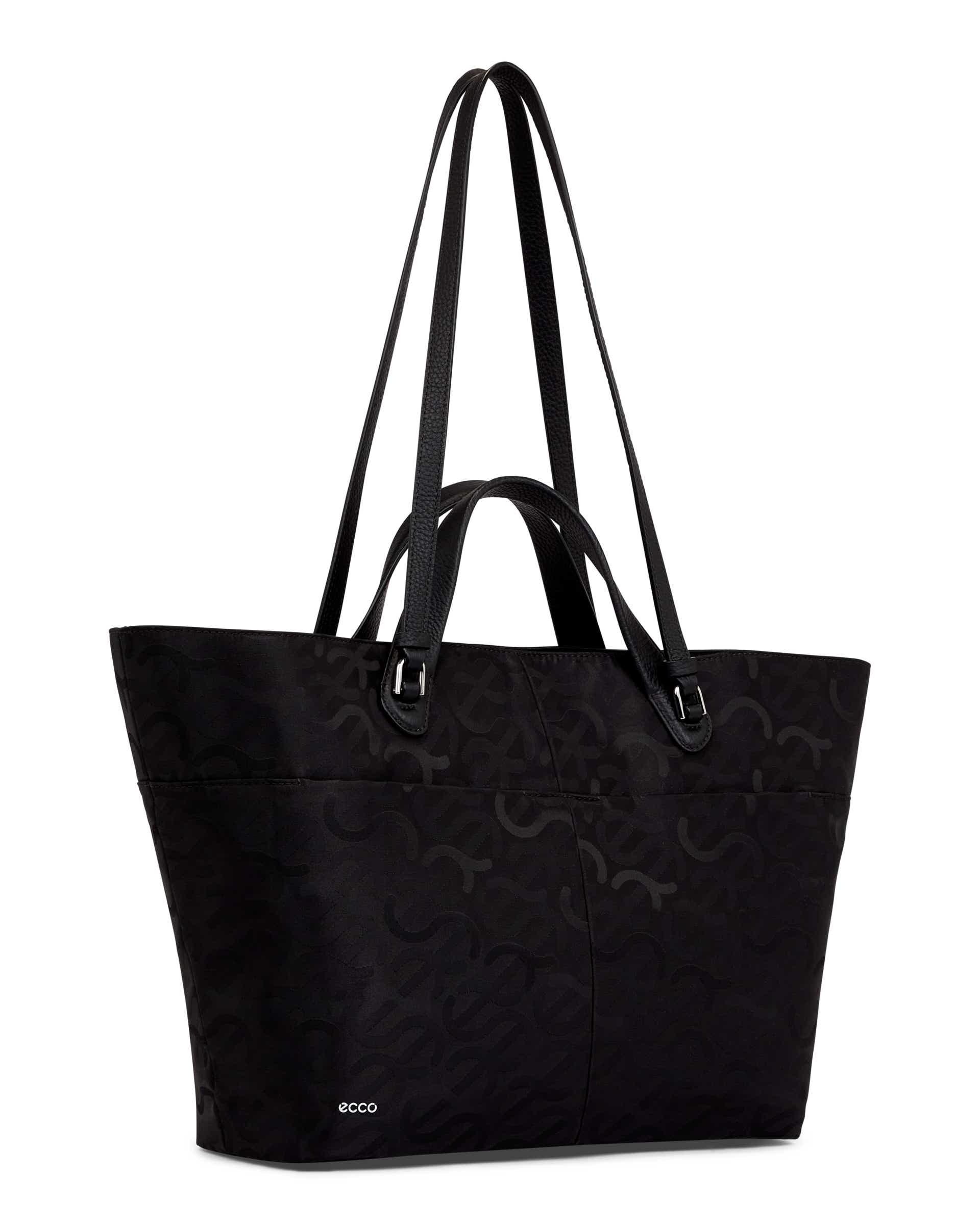 ECCO® Tote Jacquard Wave Tote Bag - Black - Main