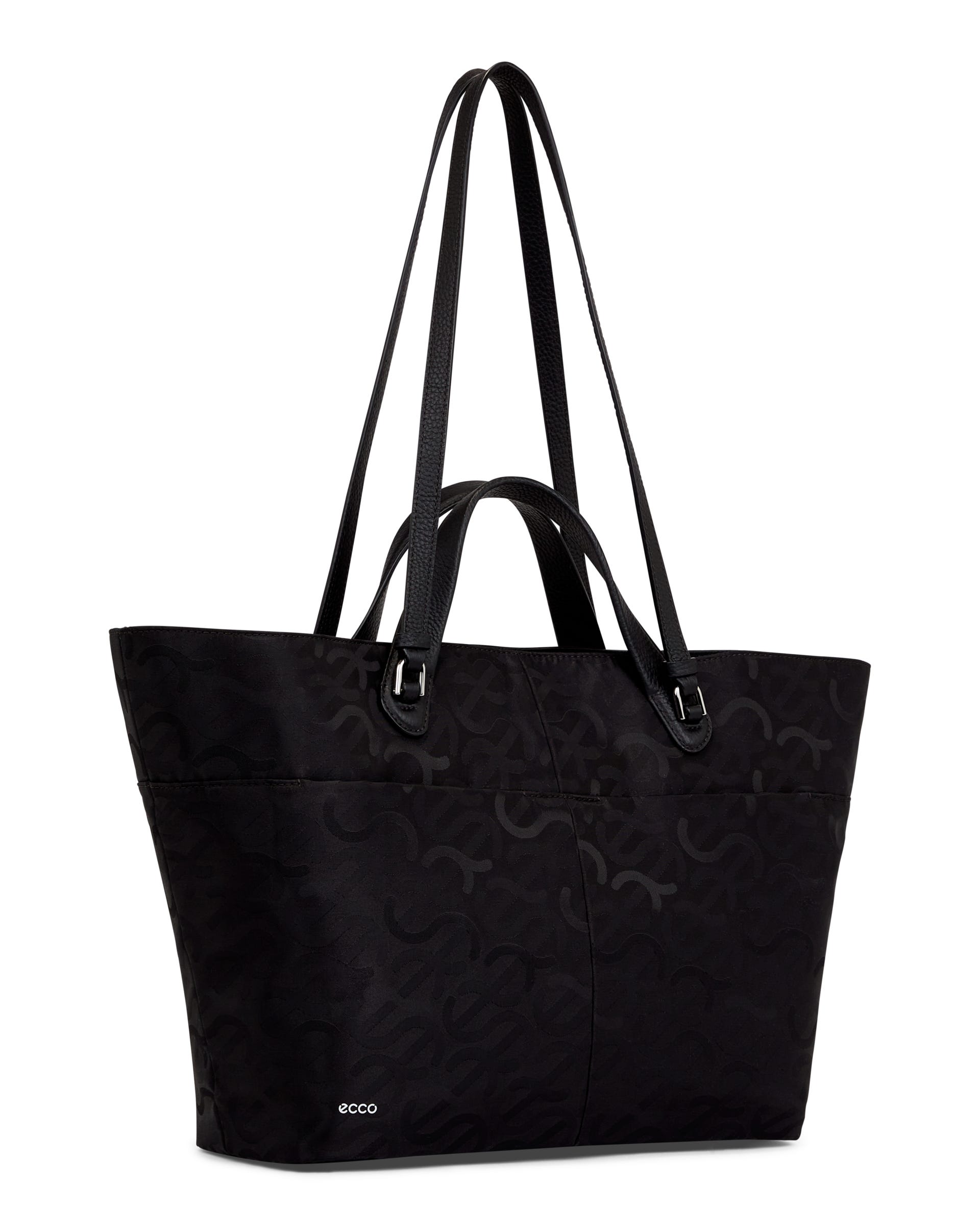 ECCO® Tote Jacquard Wave Tote Bag - Black - Main