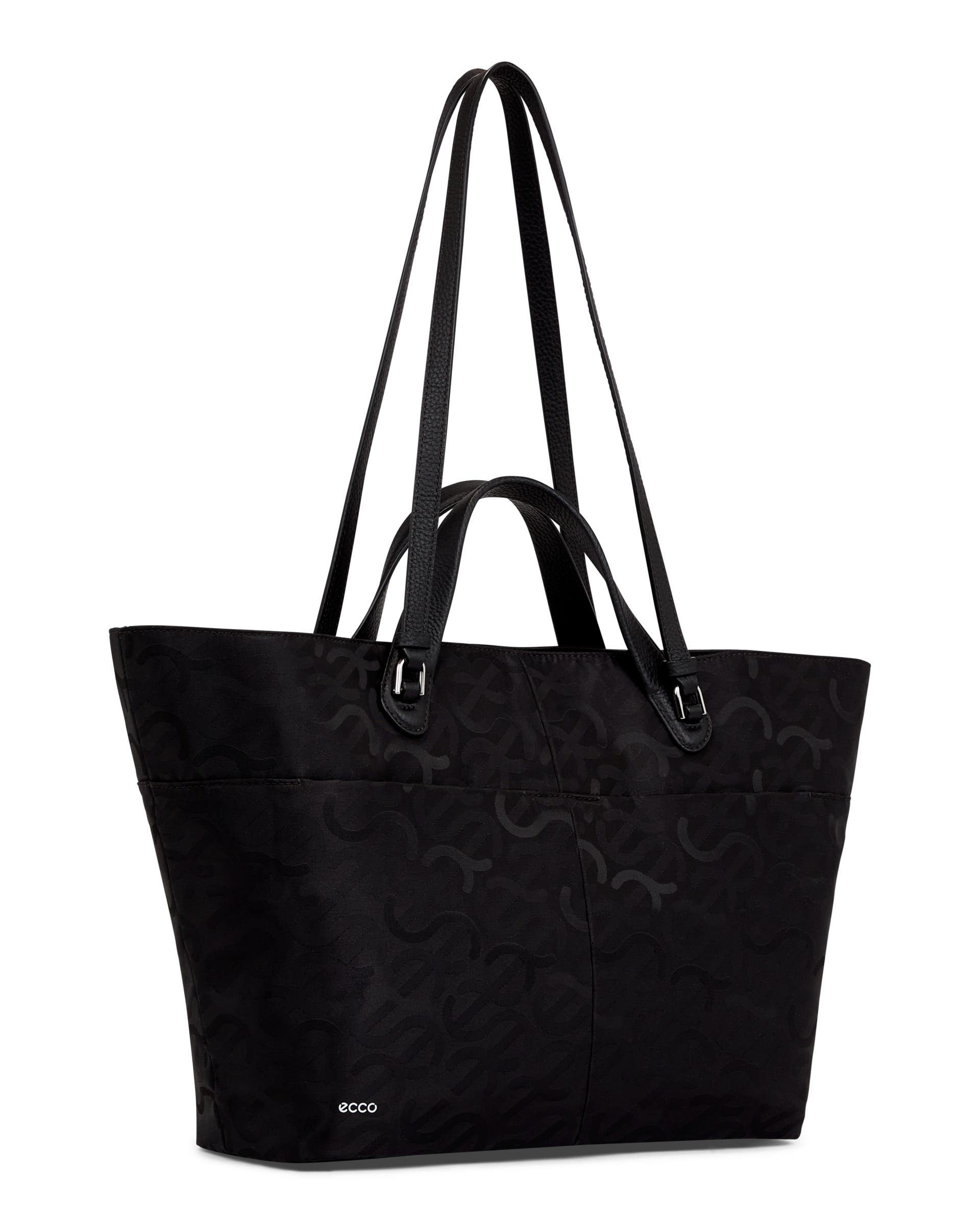 ECCO® Tote Jacquard Wave Tote Bag - Black - Main