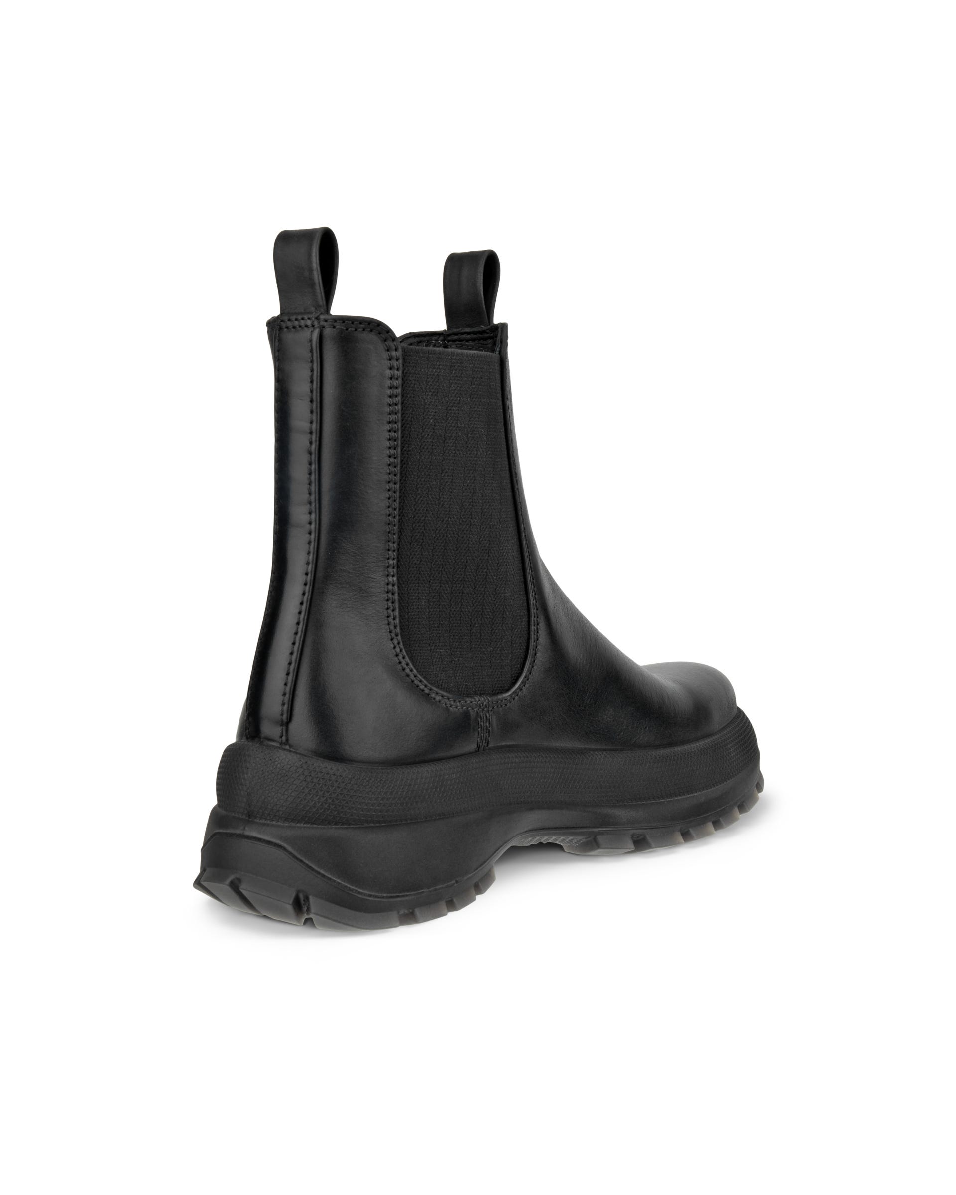 Women's ECCO® TRACK 30 Leather Chelsea Boot - Black - Back