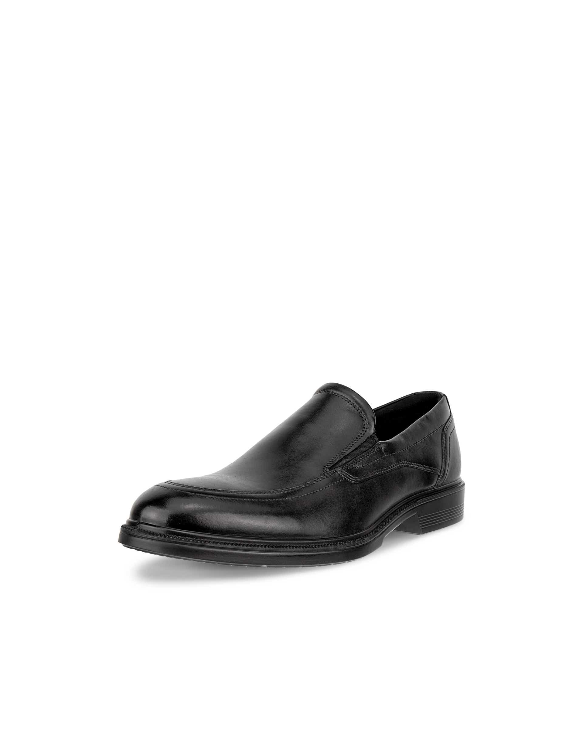 ECCO® Lisbon chaussures habillée sans lacet en cuir pour homme - Noir - Main
