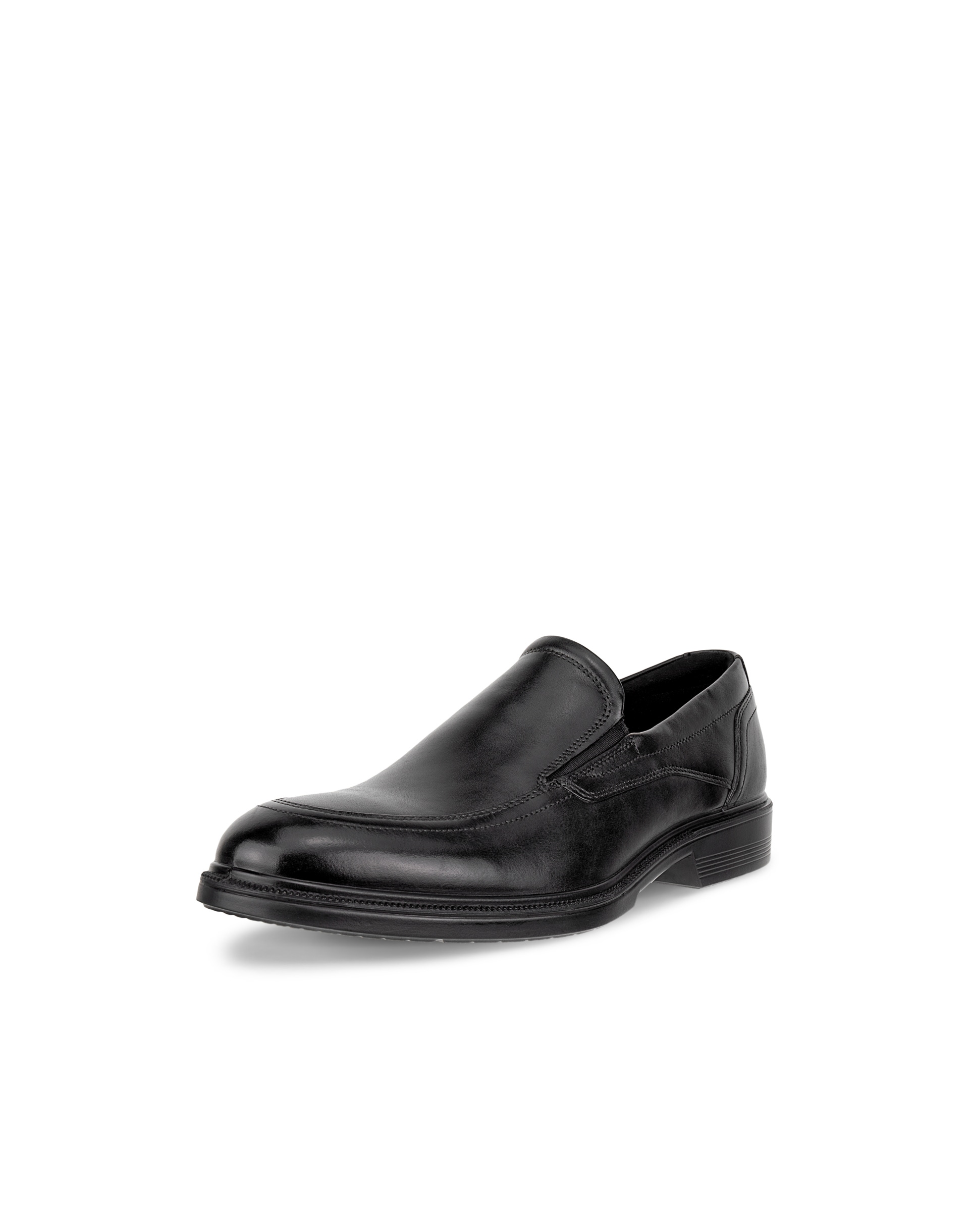 ECCO® Lisbon chaussures habillée sans lacet en cuir pour homme - Noir - Main