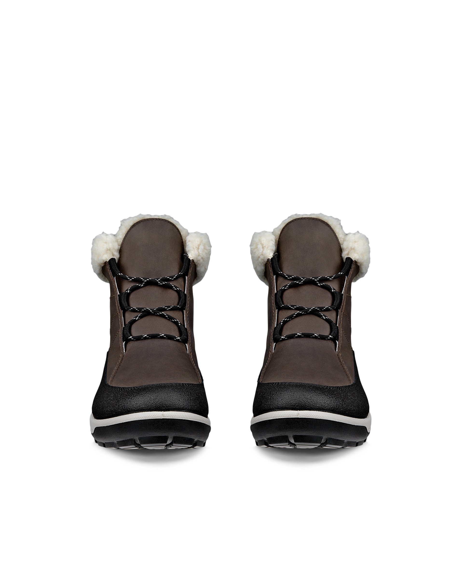 Botte imperméable en nubuck ECCO® Trace Lite pour femmes - Noir - Front pair
