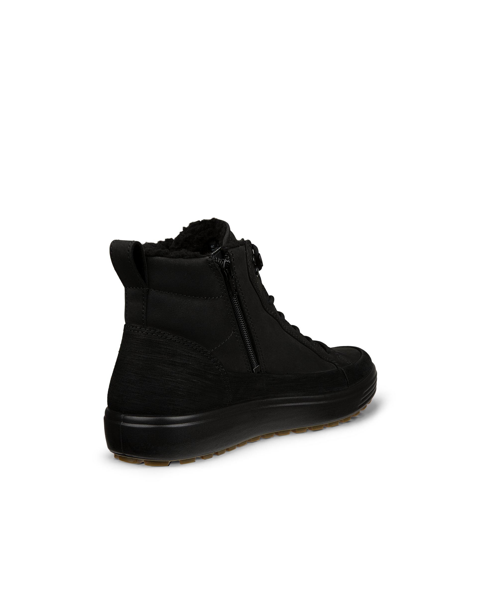 Pánske kožené stredne vysoké čižmy Gore-Tex ECCO® Soft 7 Tred - Čierna - Back