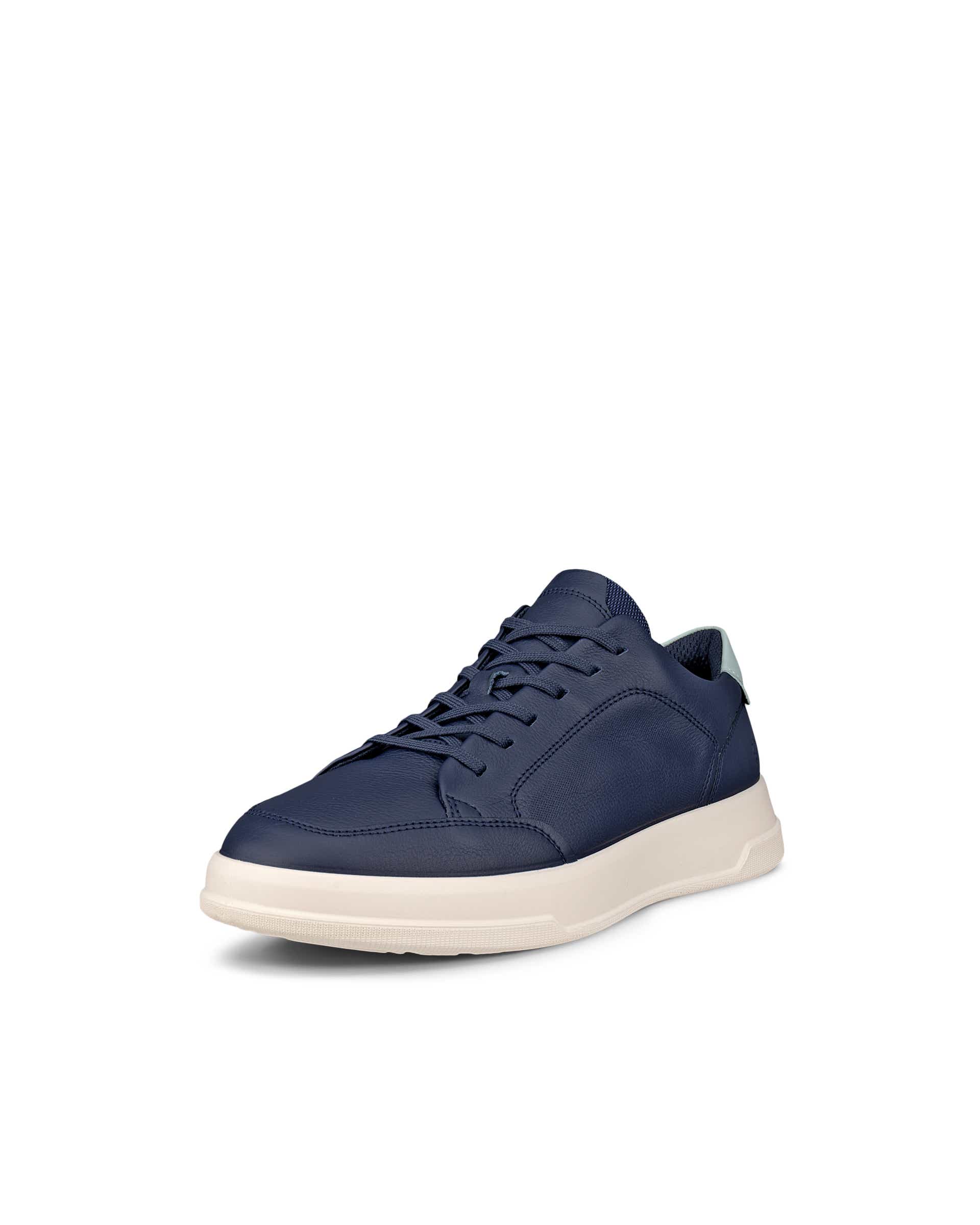 ECCO® MOVE chaussure en cuir pour femme - Bleu - Main