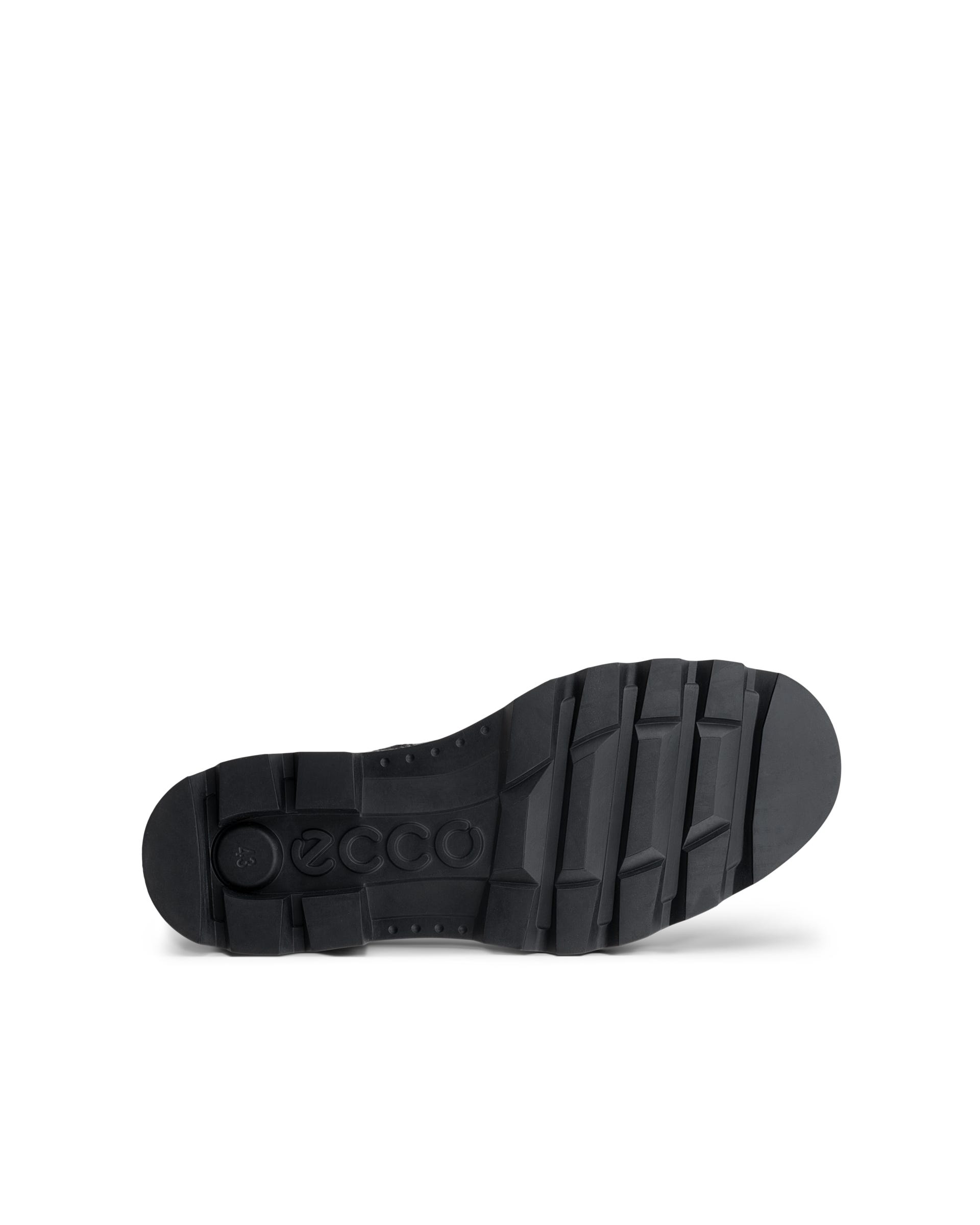 Men's ECCO® Grainer Leather Waterproof Boot - Black - Sole