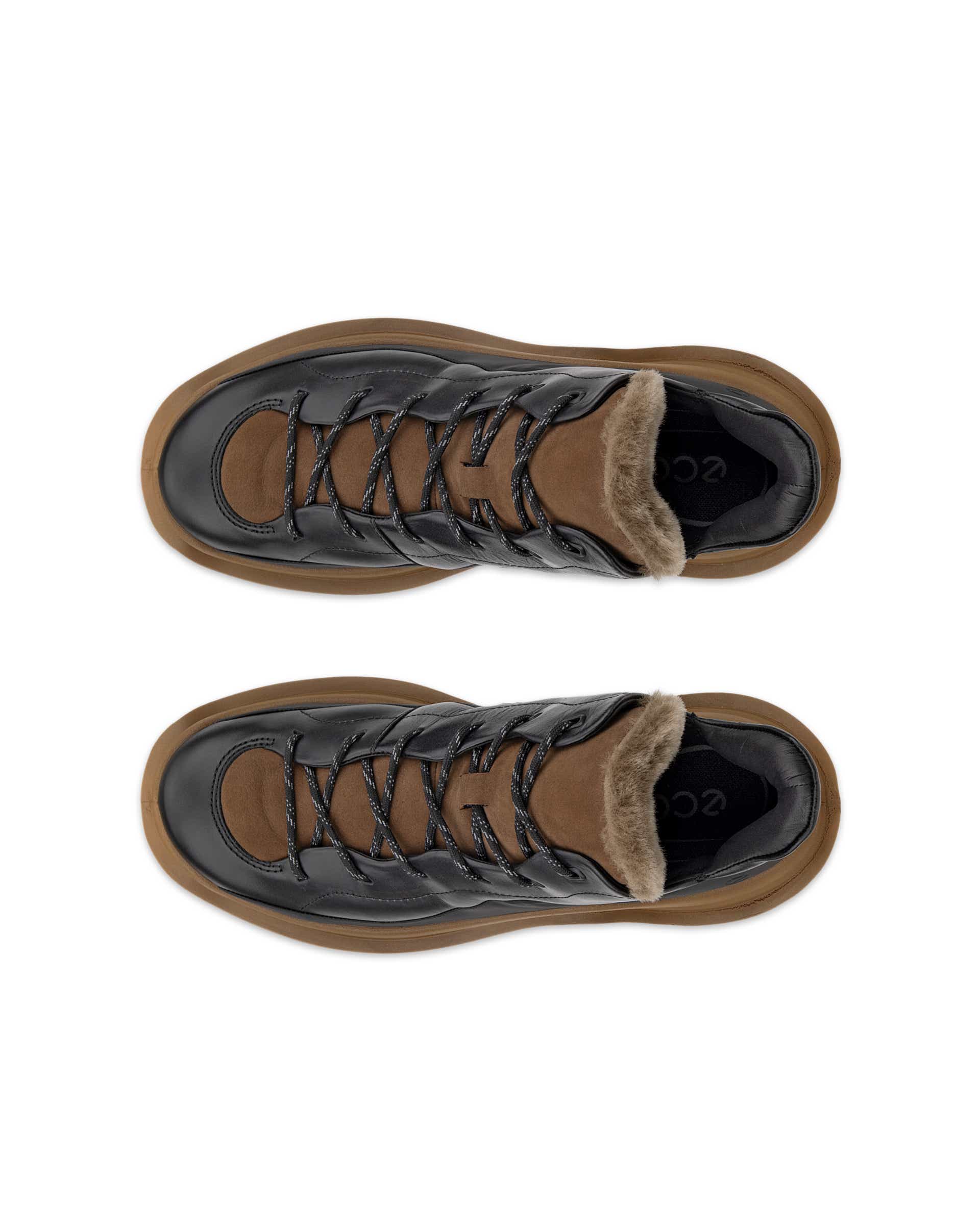 ECCO OFFROAD WOMEN ウィメンズ レザーレースアップシューズ - ブラック - Top left pair