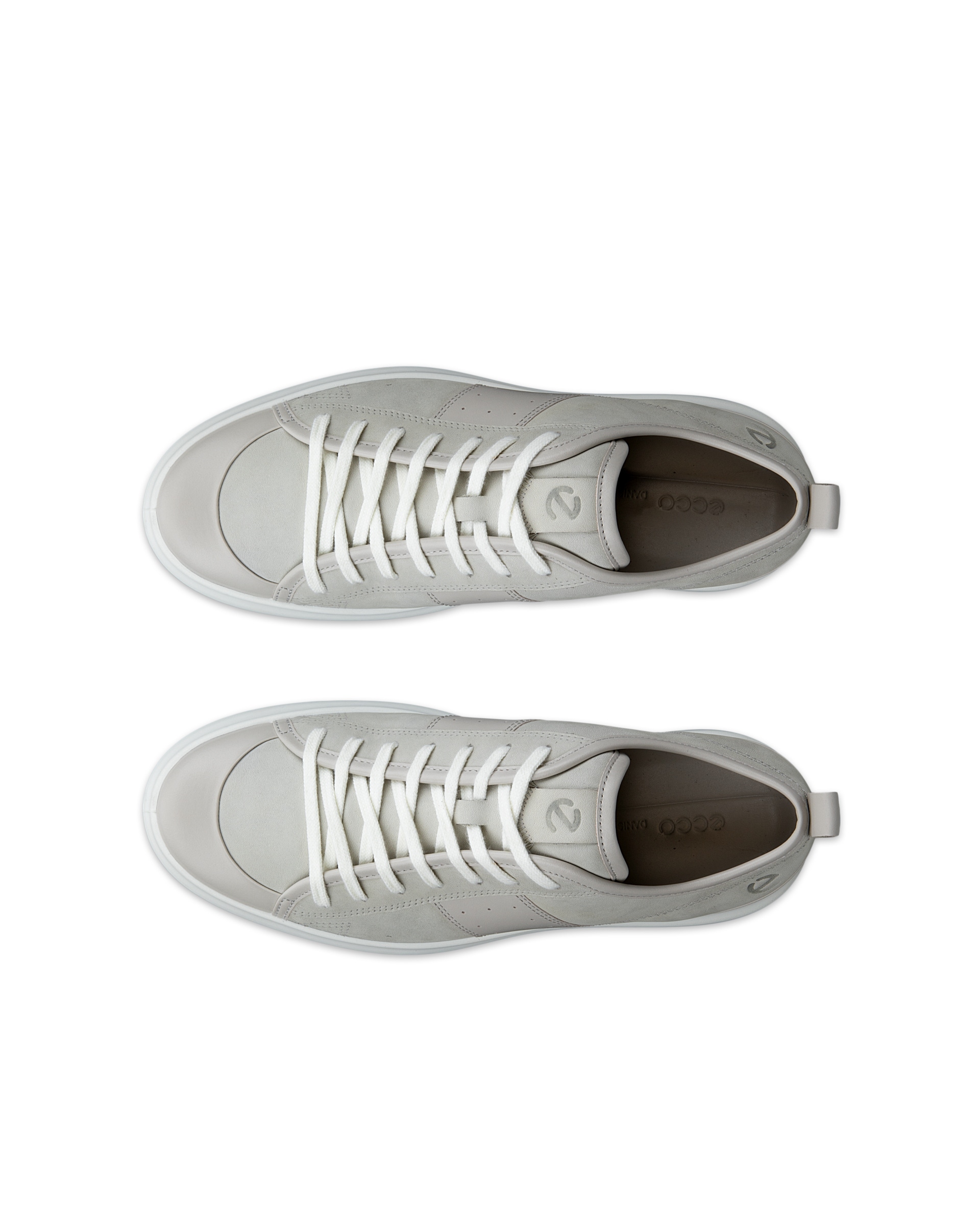 Pánské nubukové tenisky ECCO® Street Ace - Šedá - Top left pair