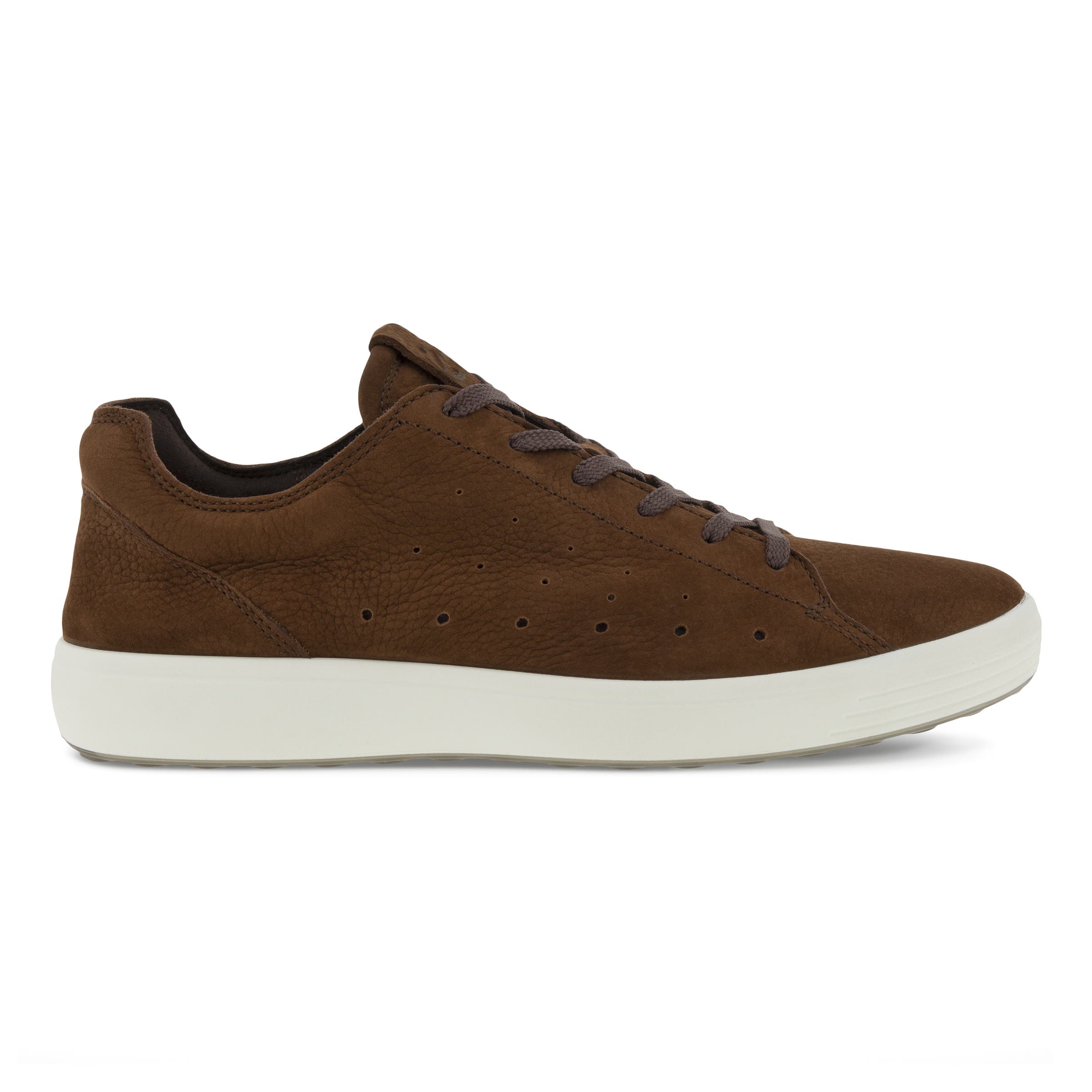 ECCO Men's Soft 7 Lightweight Sneaker - Brown - Outside