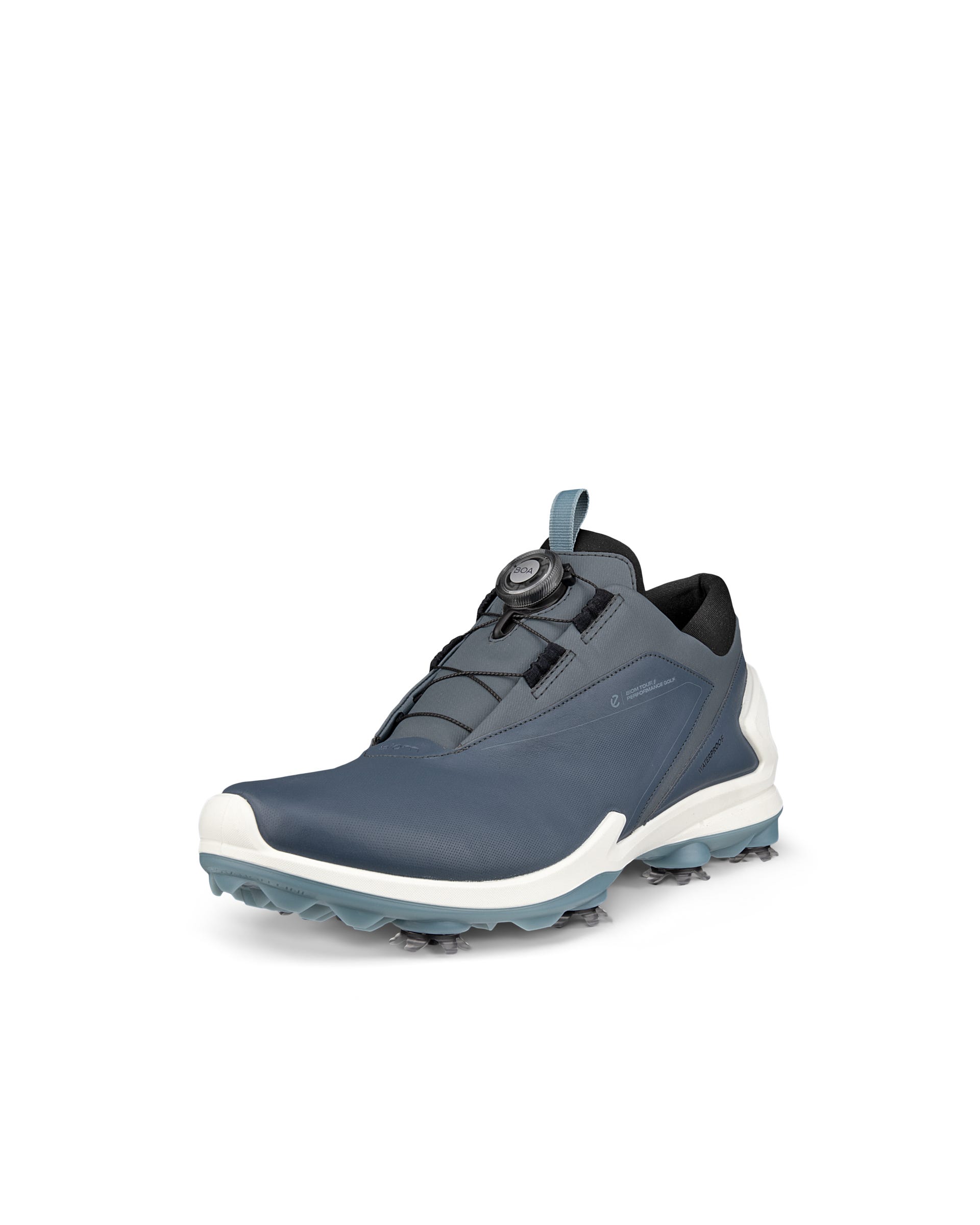 ECCO Golf BIOM Tour BOA メンズ レザーウォータープルーフゴルフシューズ - ブルー - Main