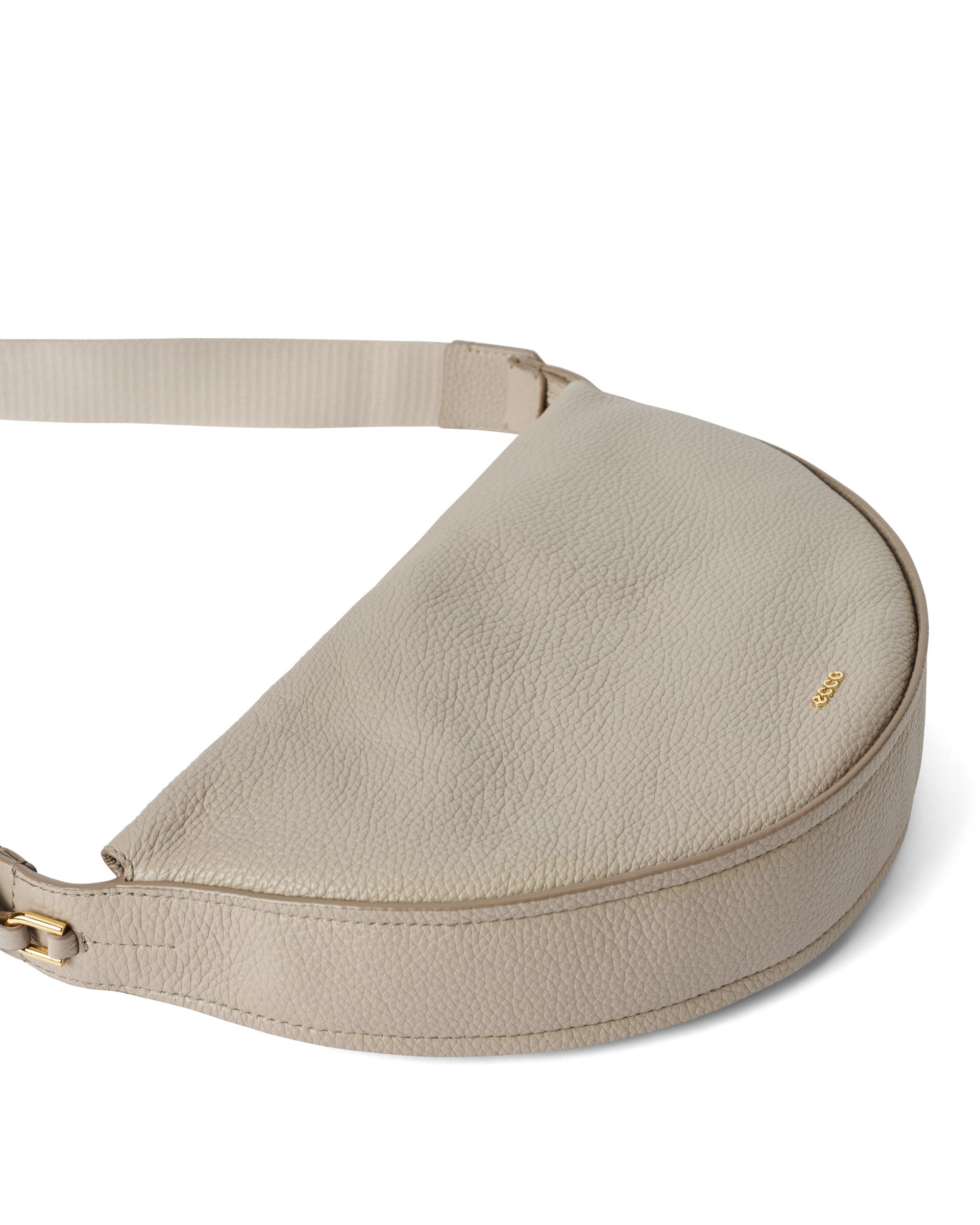 ECCO® Medium Fortune Leather Crossbody Bag - Beige - Detail-2