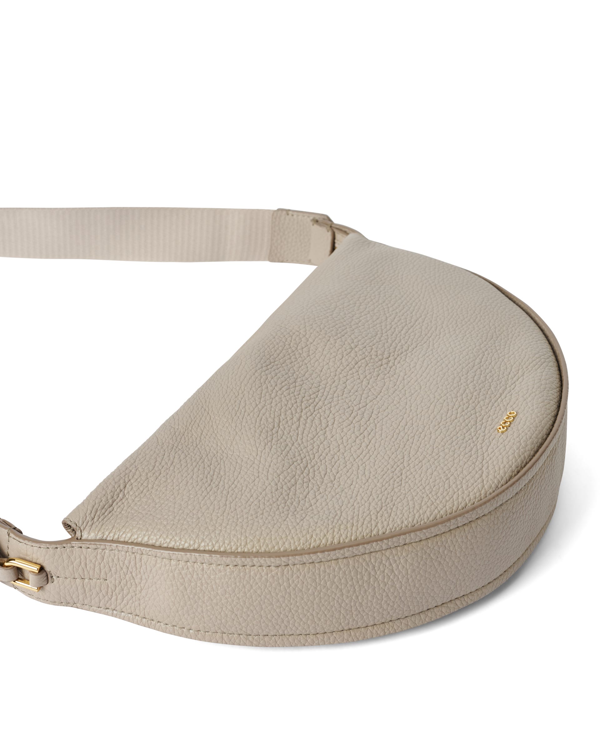 ECCO® Medium Fortune Leather Crossbody Bag - Beige - Detail-2