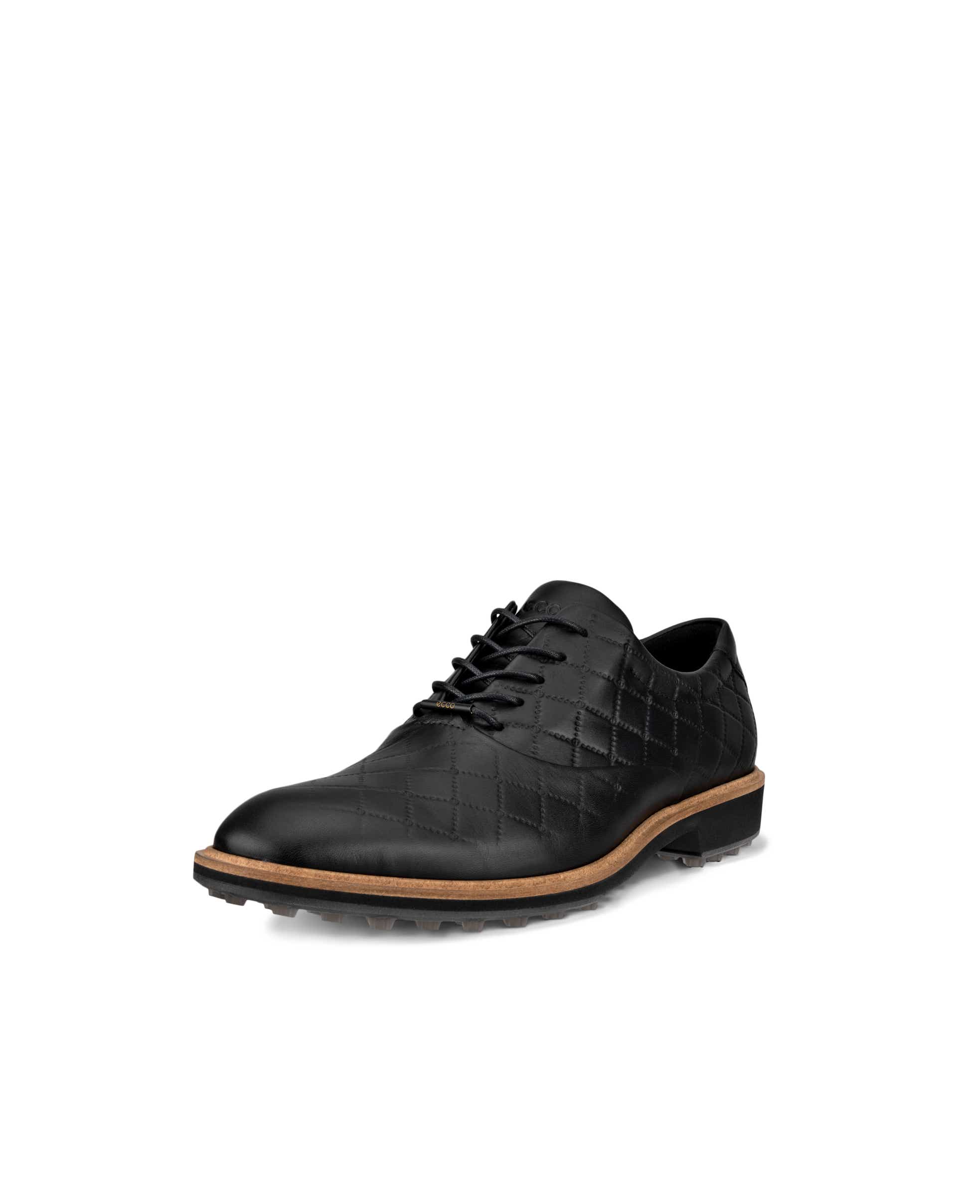 Men's ECCO® Golf Classic Hybrid Leather Golf Shoe - Black - Main