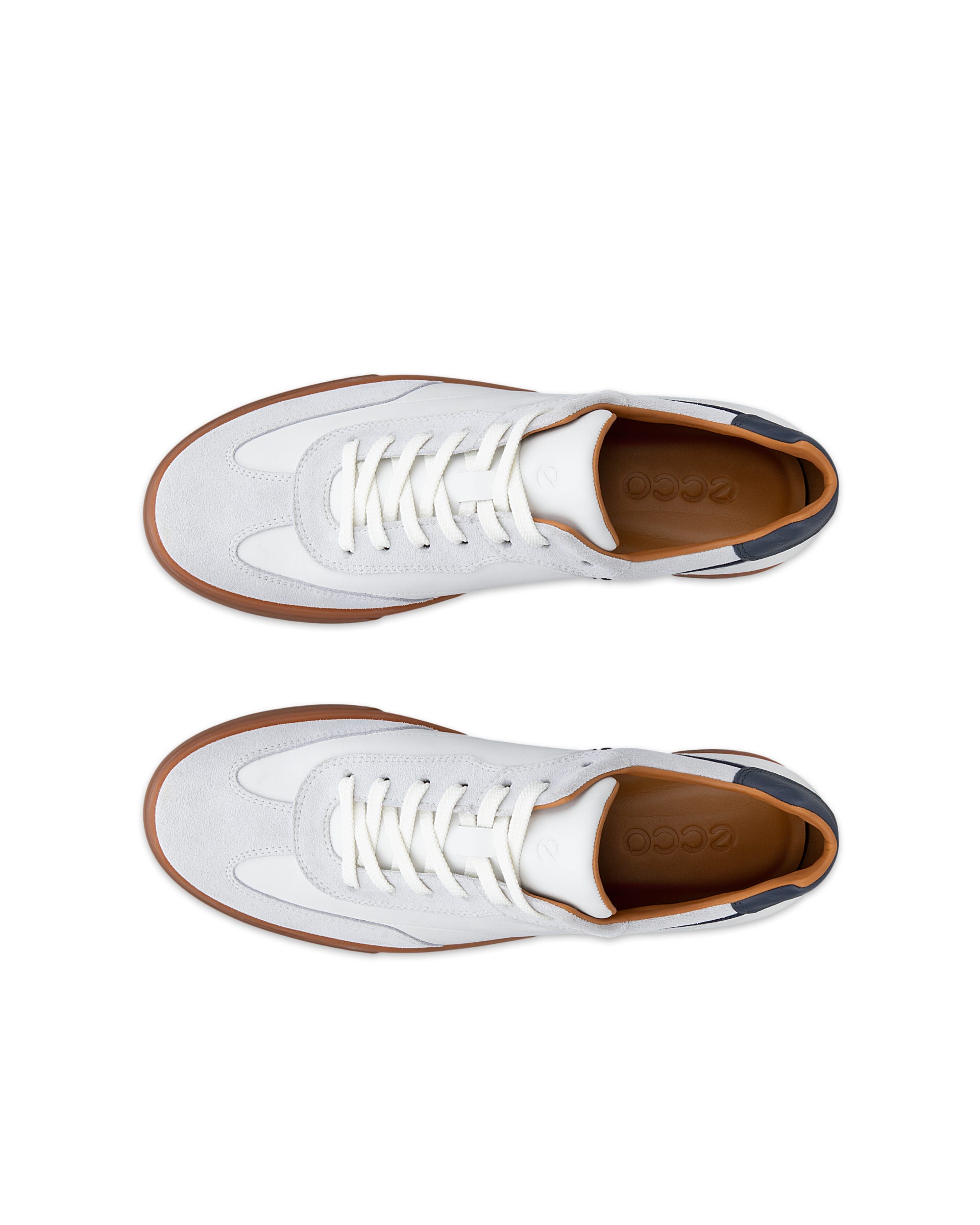 ECCO® SOFT 10 sneakers i læder til herrer - Hvid - Outside