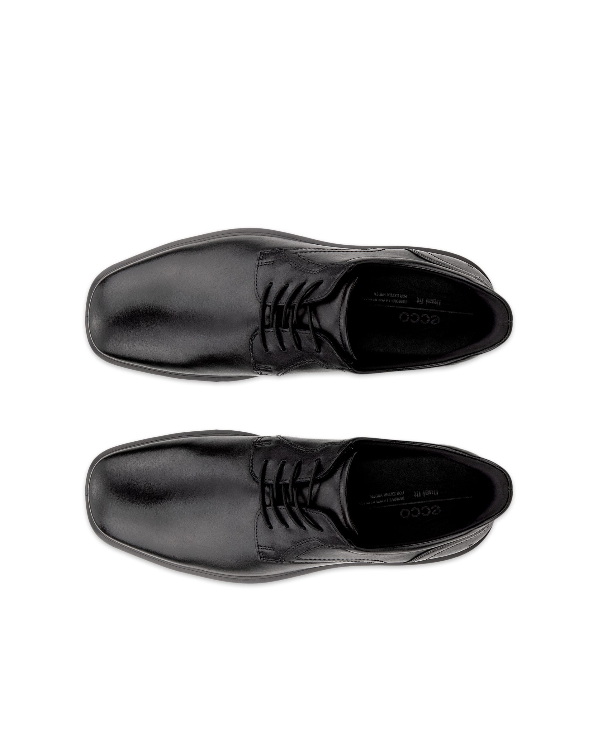 ECCO® HELSINKI 2 derbies cuir pour homme - Noir - Top left pair