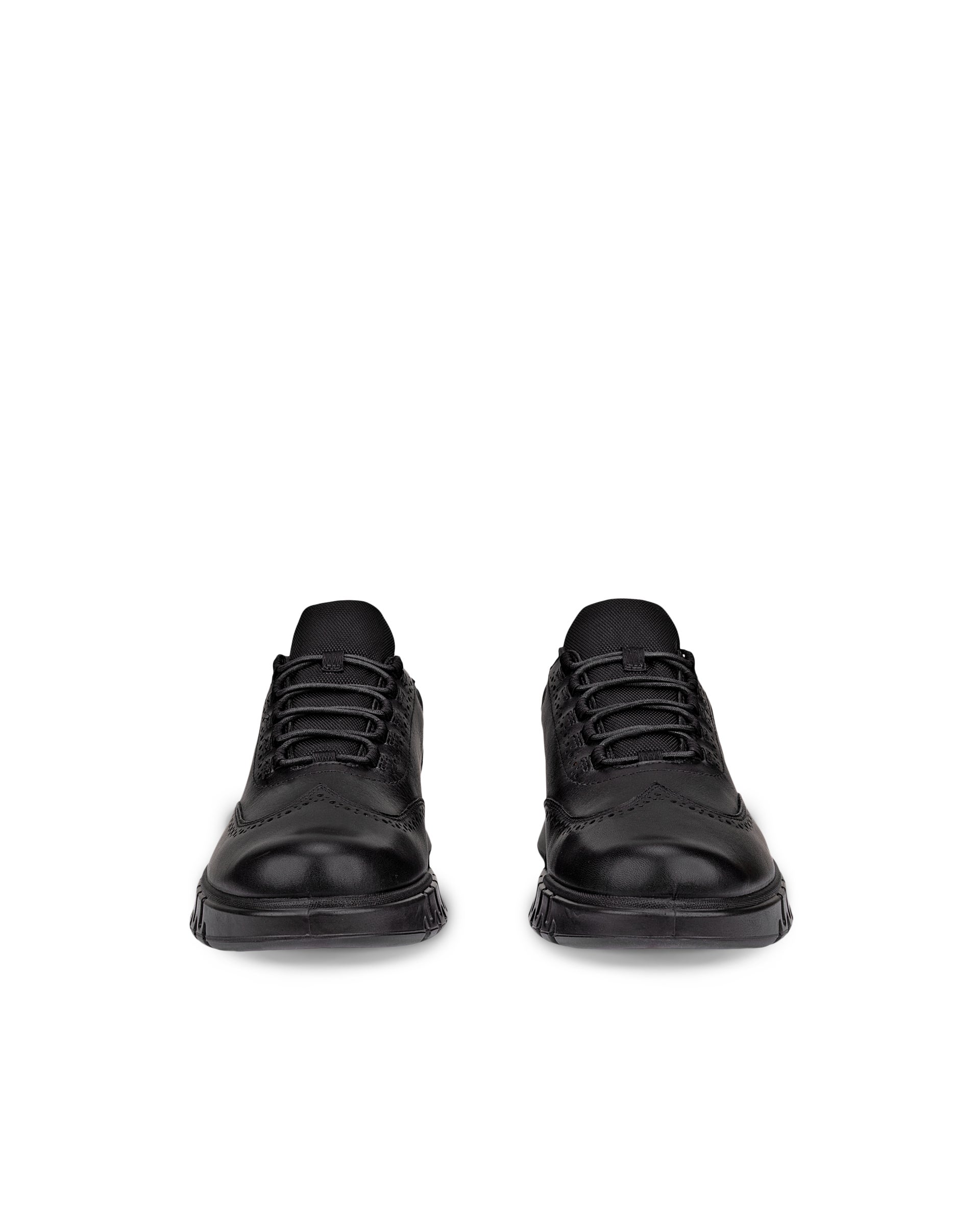 ECCO® GRUUV STUDIO chaussures sans lacet en cuir Gore-Tex pour homme - Noir - Front pair