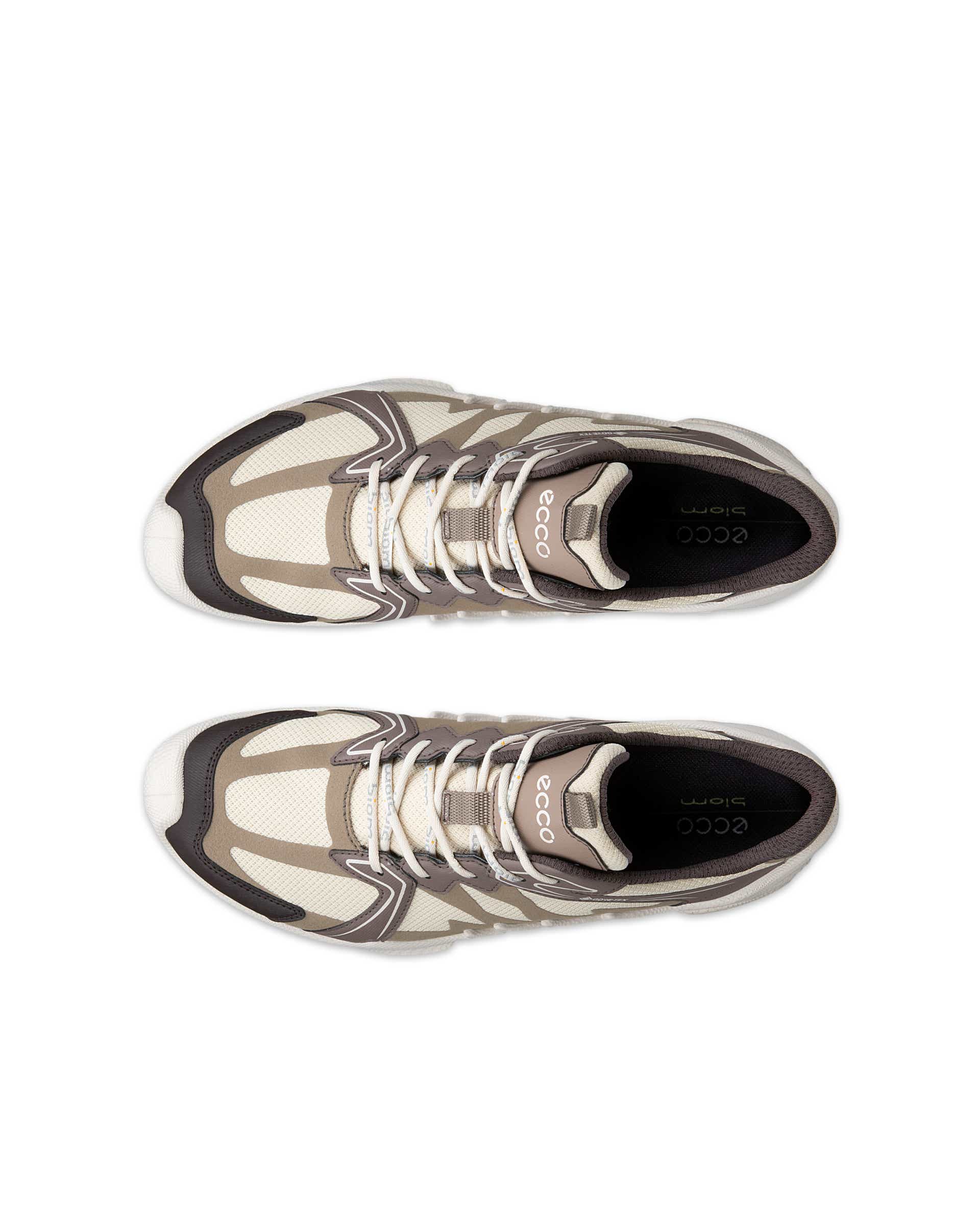 Dámské textilní outdoorové Gore-Tex tenisky ECCO® BIOM AEX - Hnědá - Top left pair