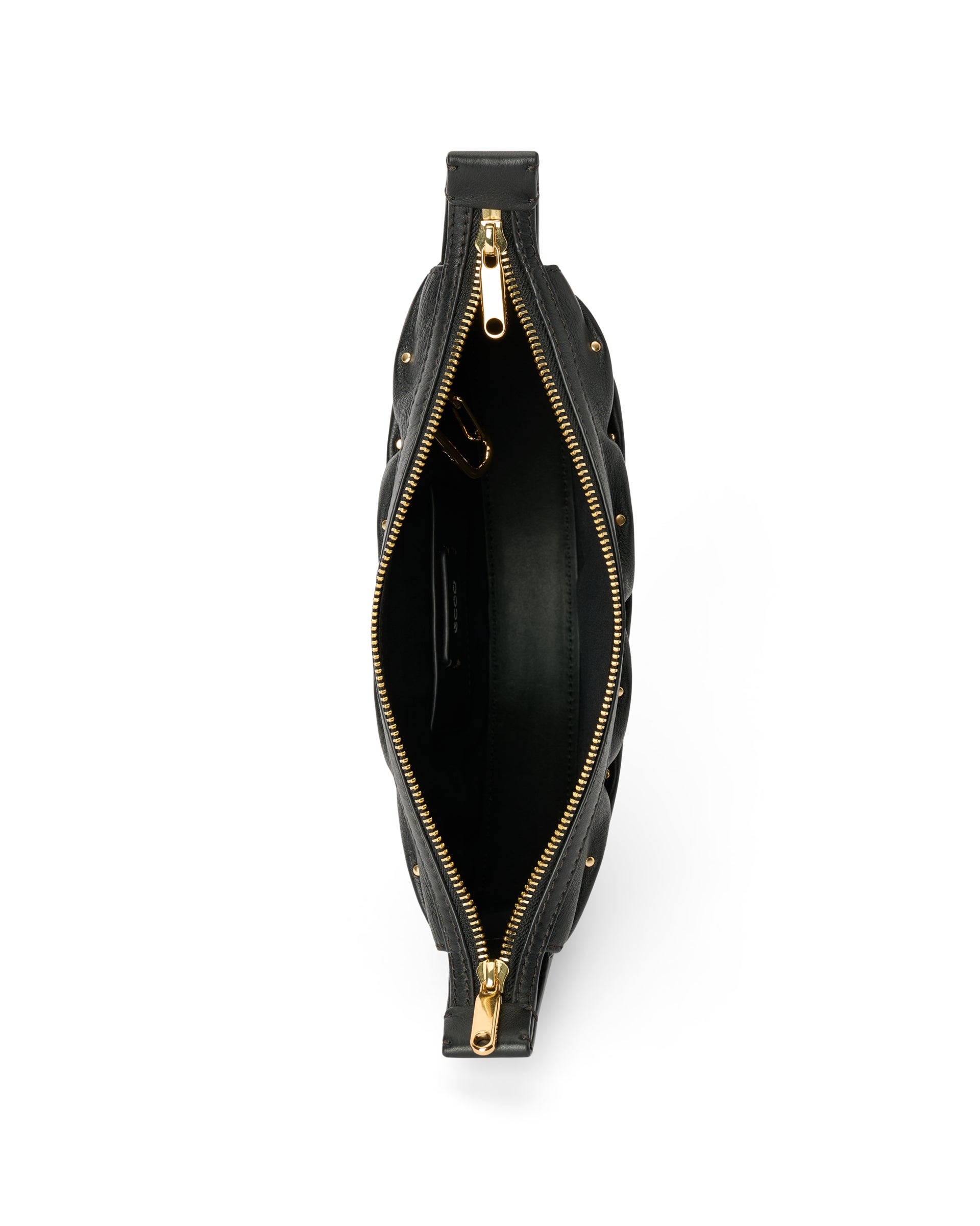 ECCO® Fortune Bag sac hobo en cuir - Noir - Birdeye