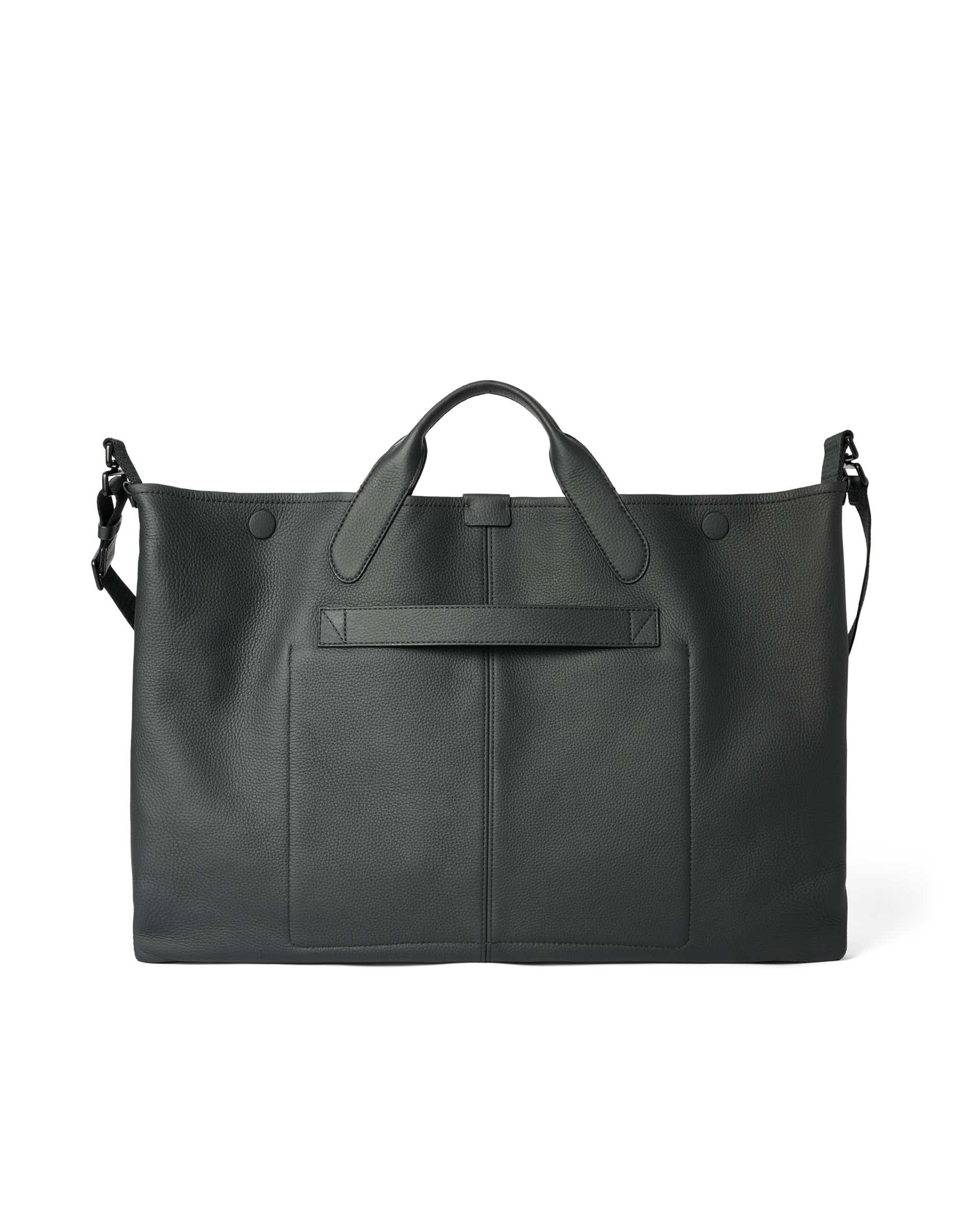 ECCO® East-West Soft Leather Tote Bag - Black - Back