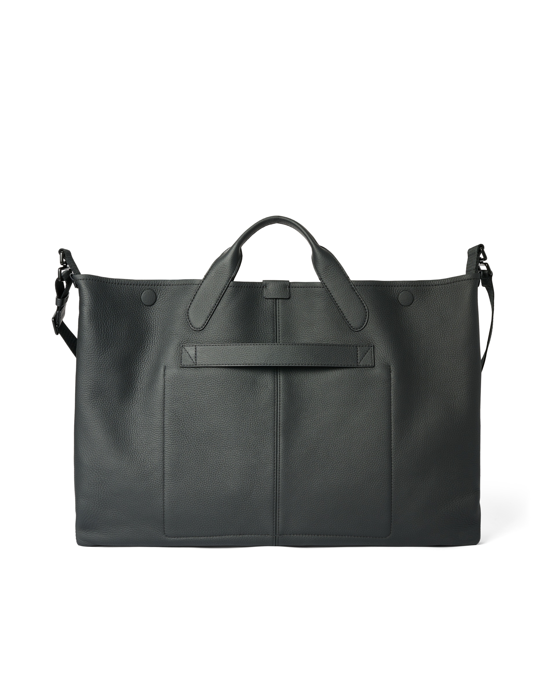 ECCO® East-West Soft Leather Tote Bag - Black - Back