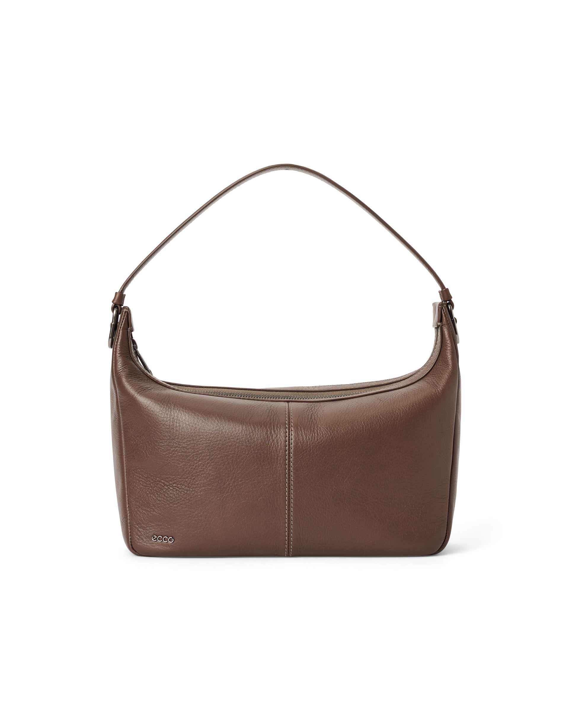 ECCO® HOBO S kompakt hobostyle taske i læder til damer - Brun - Main
