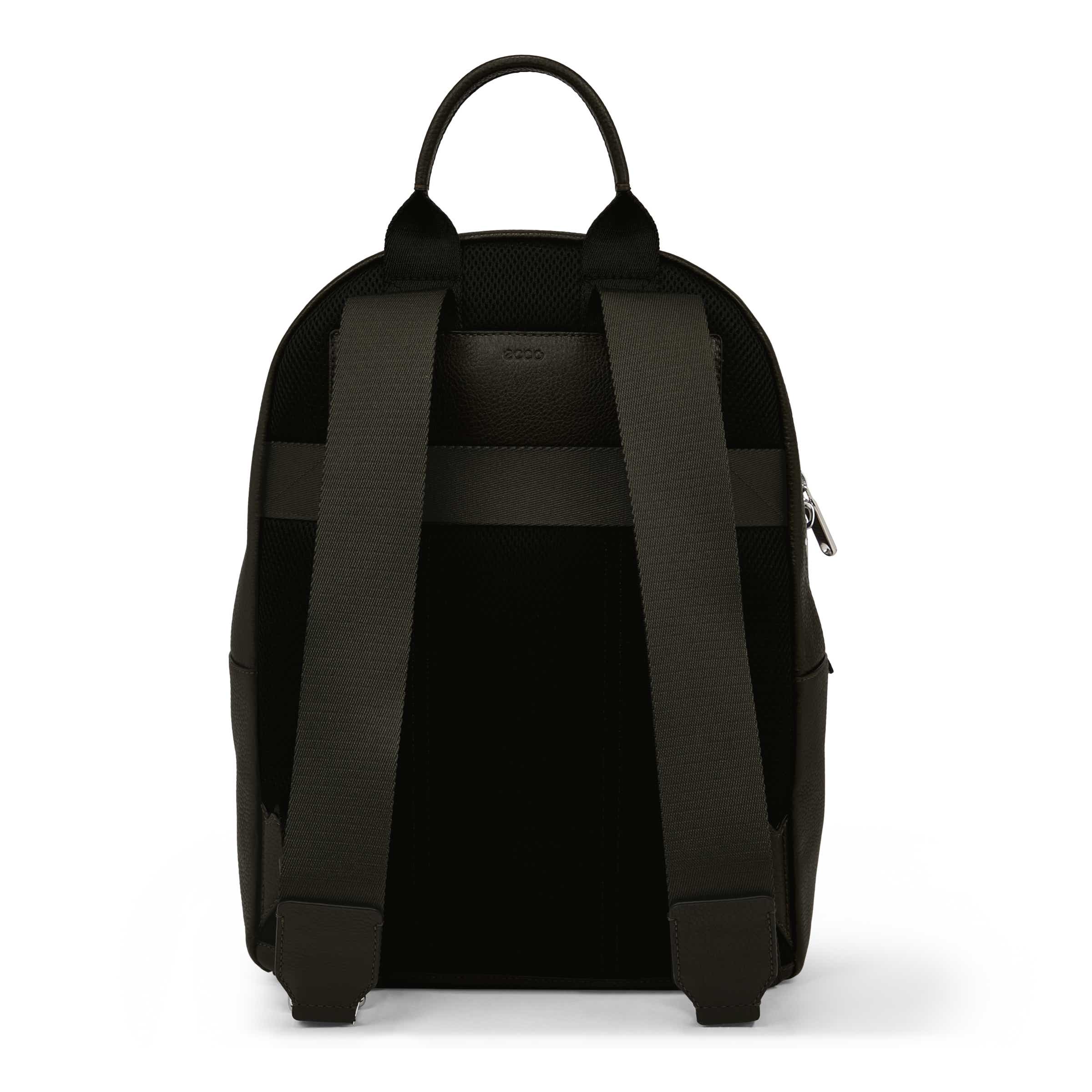 ECCO® Round Pack Large Leather Backpack - Green - Back