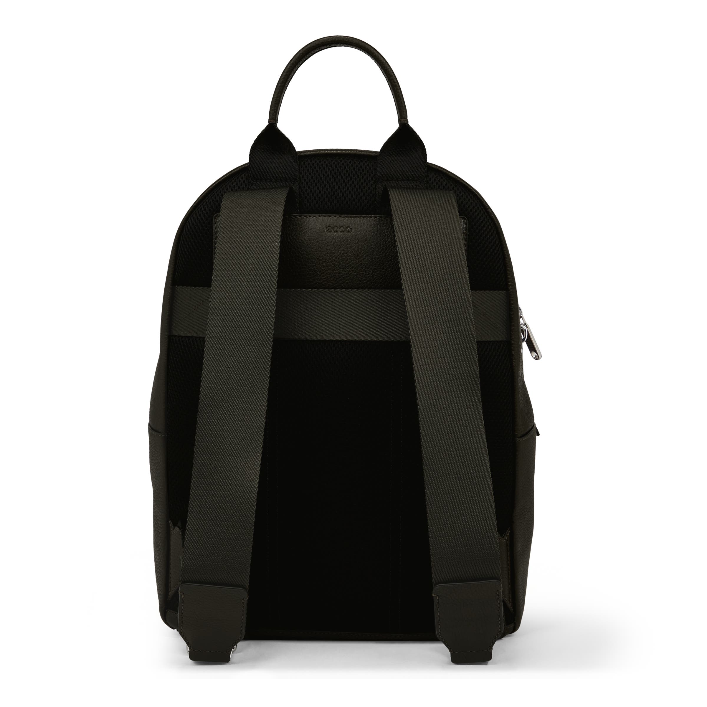 ECCO® Round Pack Large Leather Backpack - Green - Back