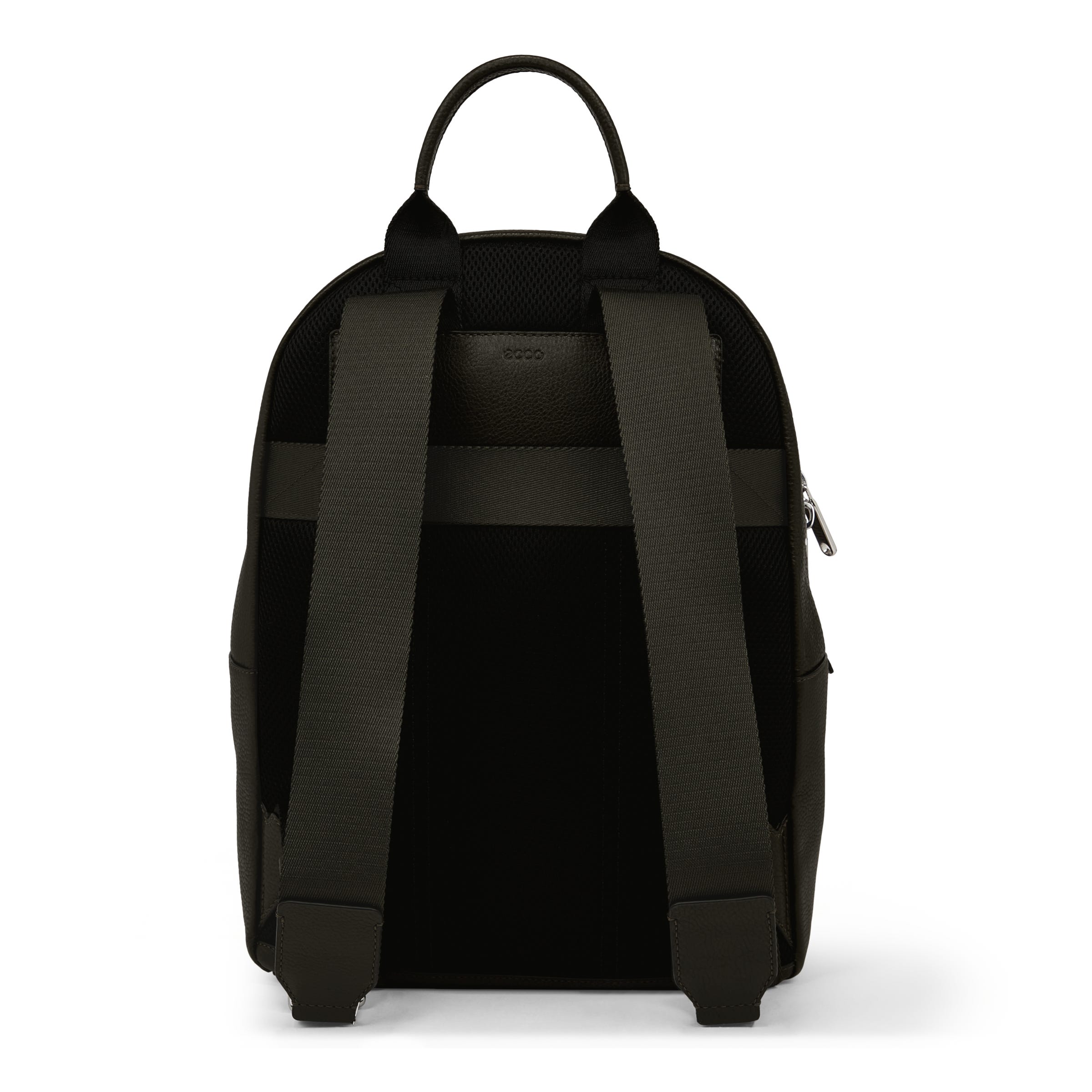 ECCO® Round Pack Large Leather Backpack - Green - Back