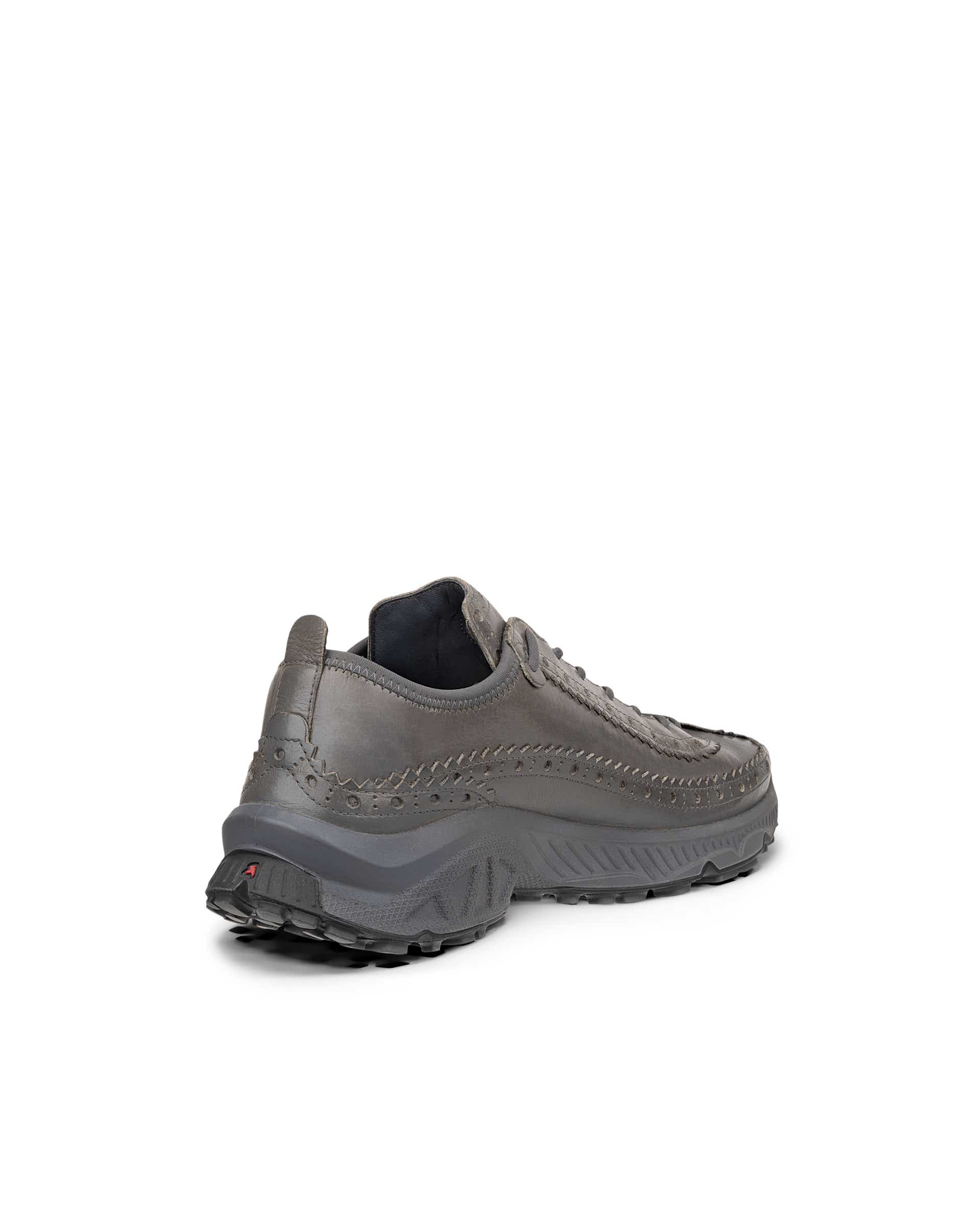 ECCO RECEPTOR XP WOMEN ウィメンズ レザーシューズ - グレー - Back