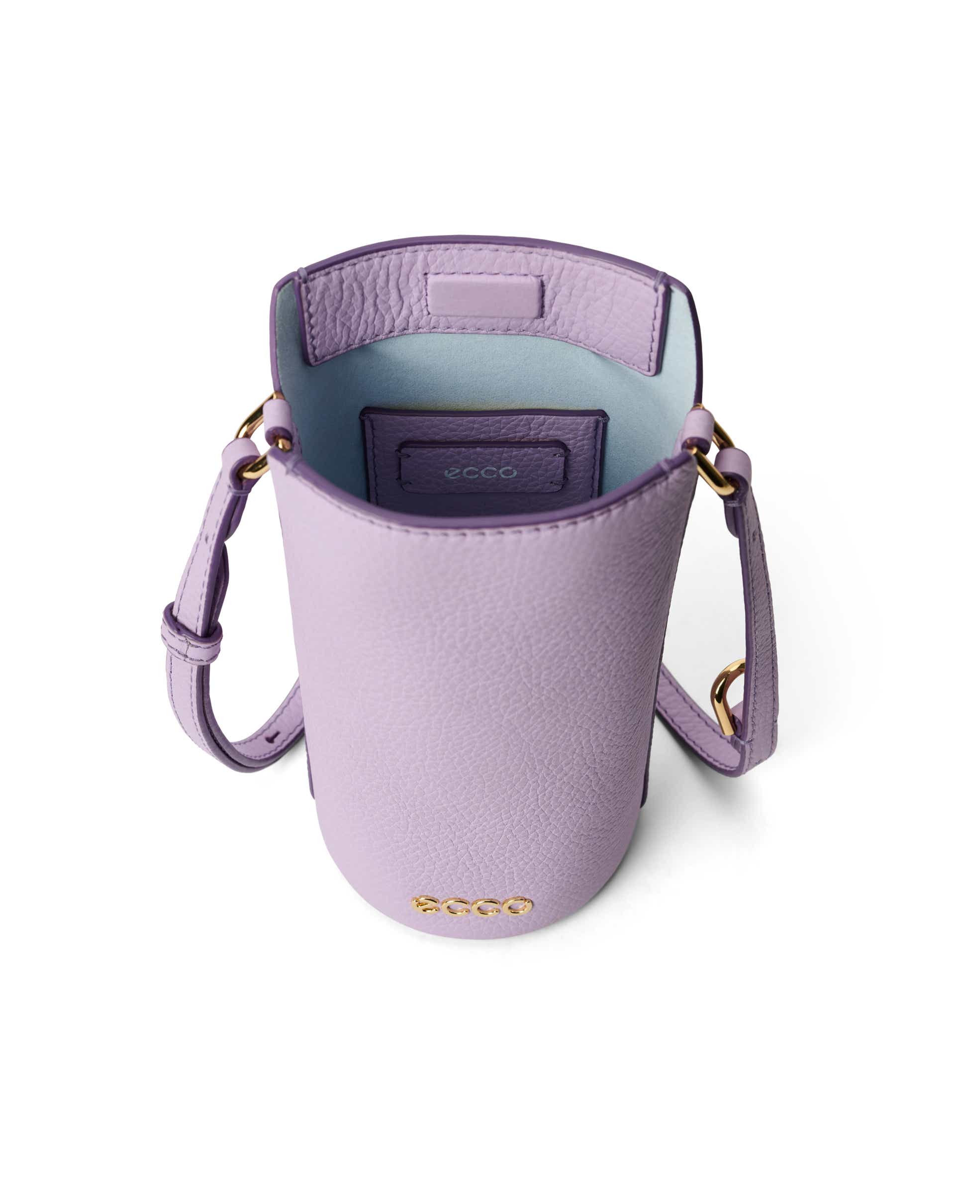 ECCO® Pot Leather Crossbody Bag - Purple - Inside